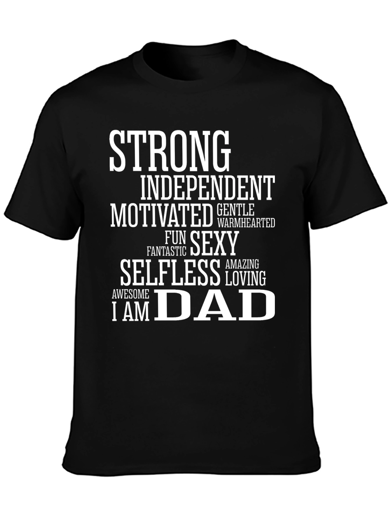 Strong Dad Graphic Tee - Mens Black T-Shirt