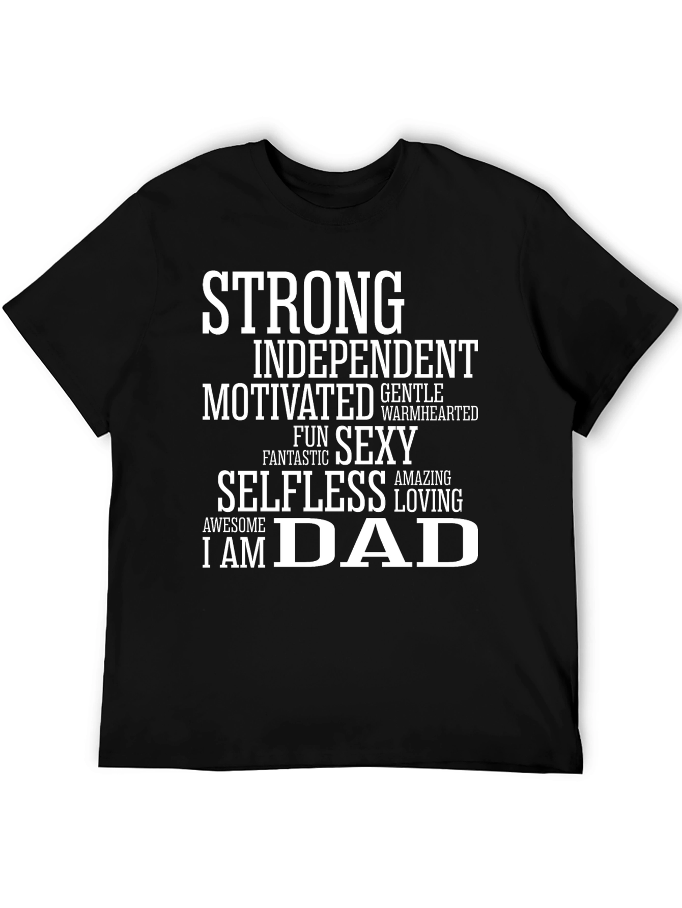 Strong Dad Graphic Tee - Mens Black T-Shirt