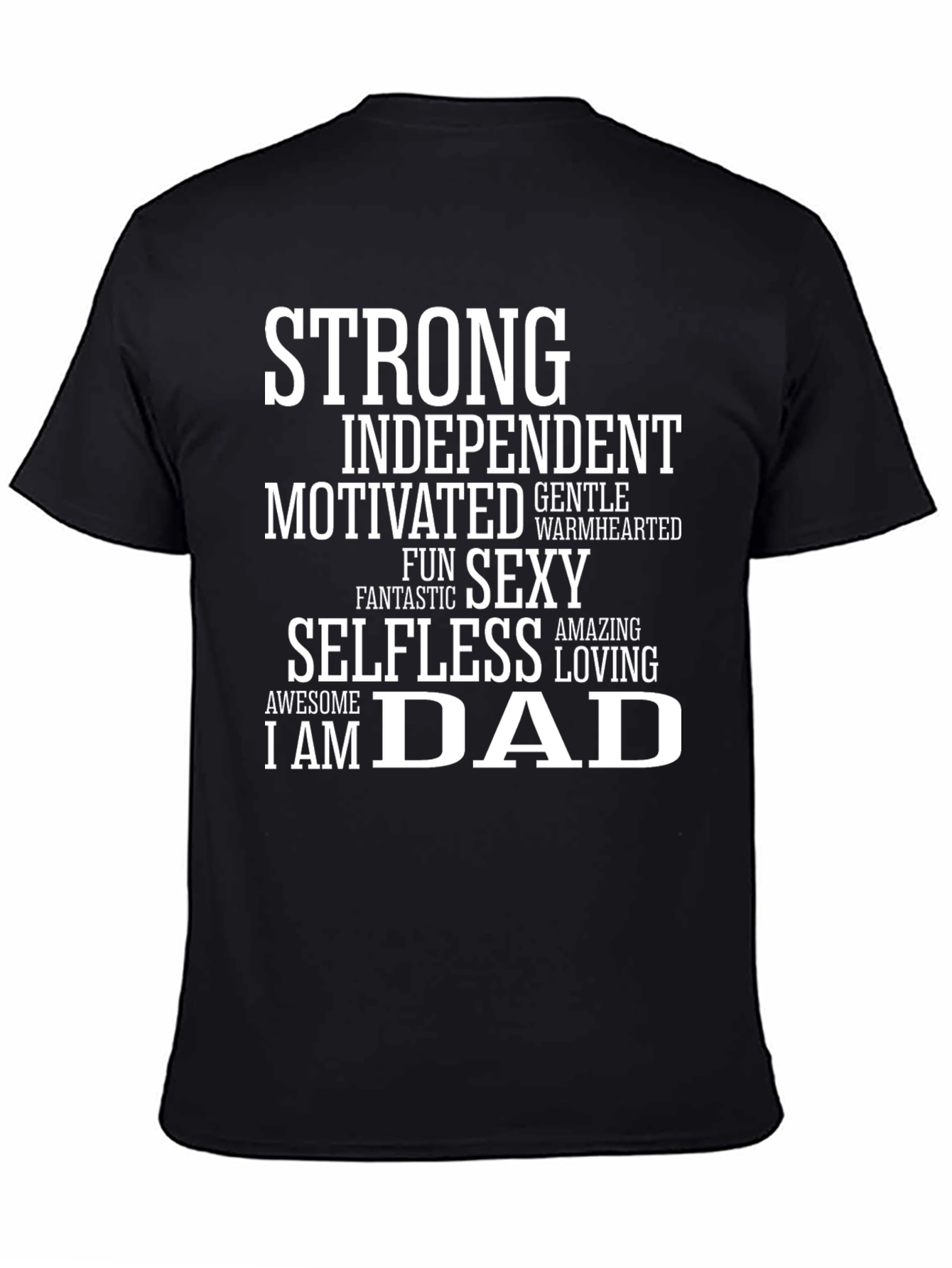 Strong Dad Graphic Tee - Mens Black T-Shirt