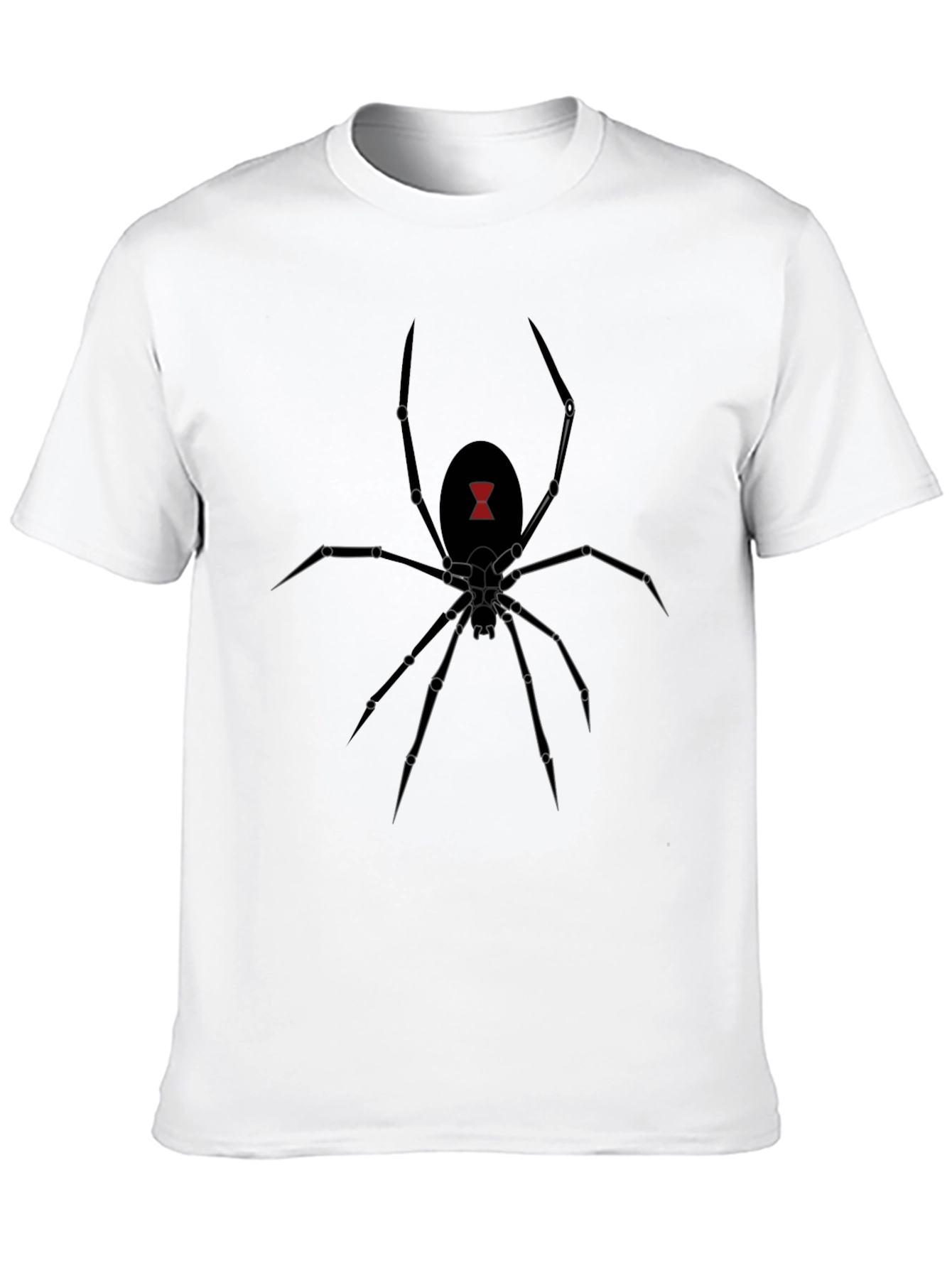 Black Widow Spider Graphic Tee - Mens Black T-Shirt