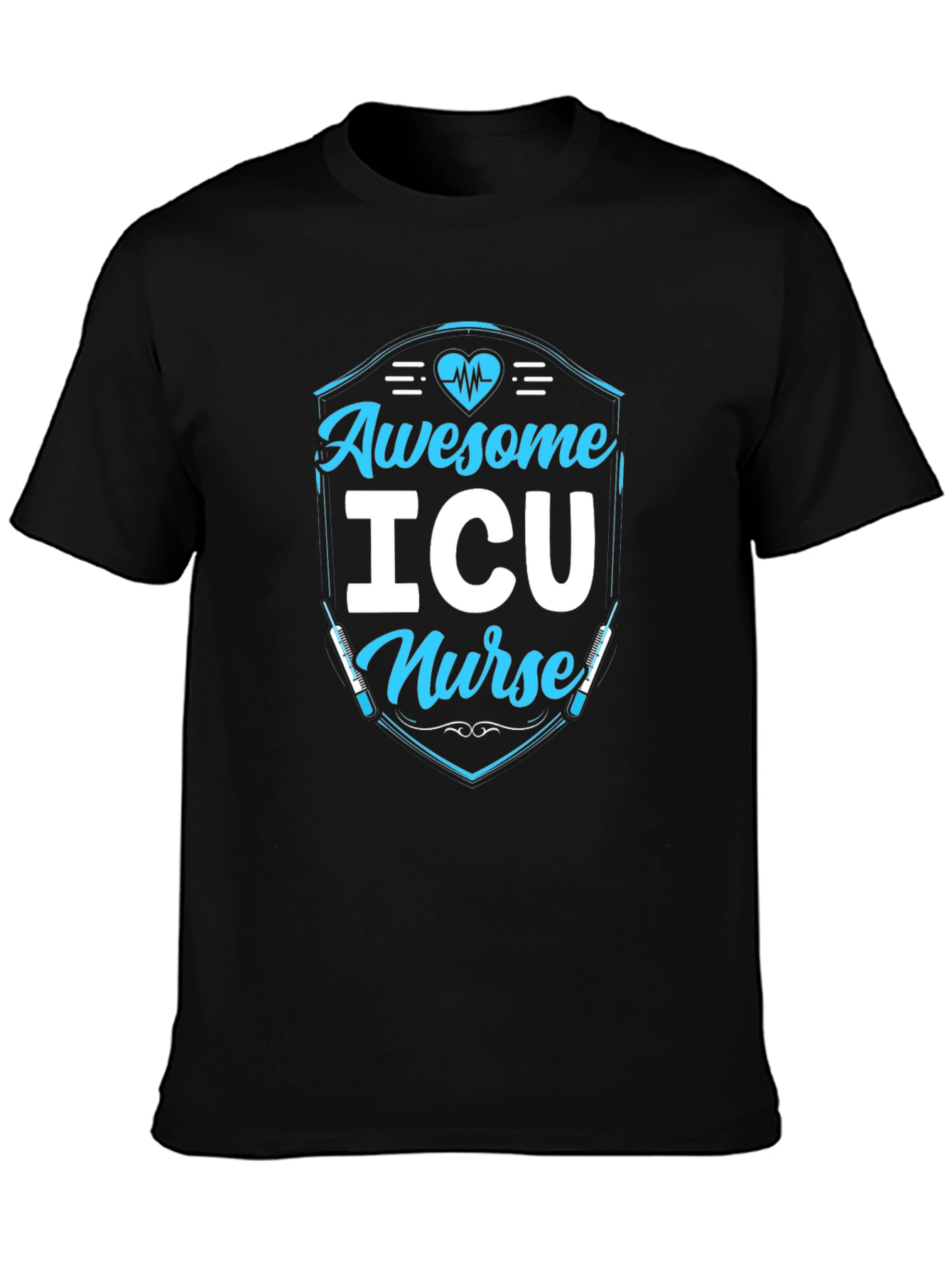 Awesome ICU Nurse Graphic Tee