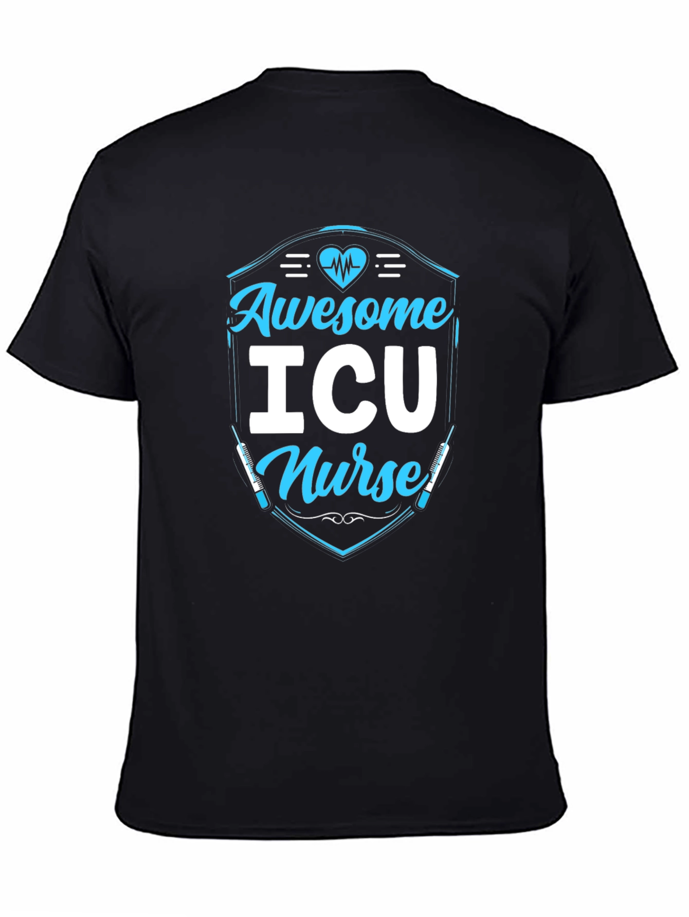 Awesome ICU Nurse Graphic Tee