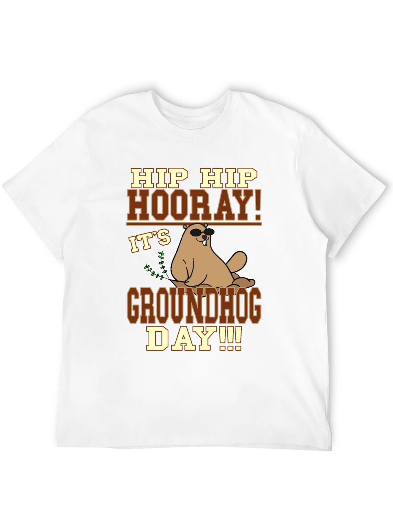 Hip Hip Hooray Groundhog Day T-Shirt