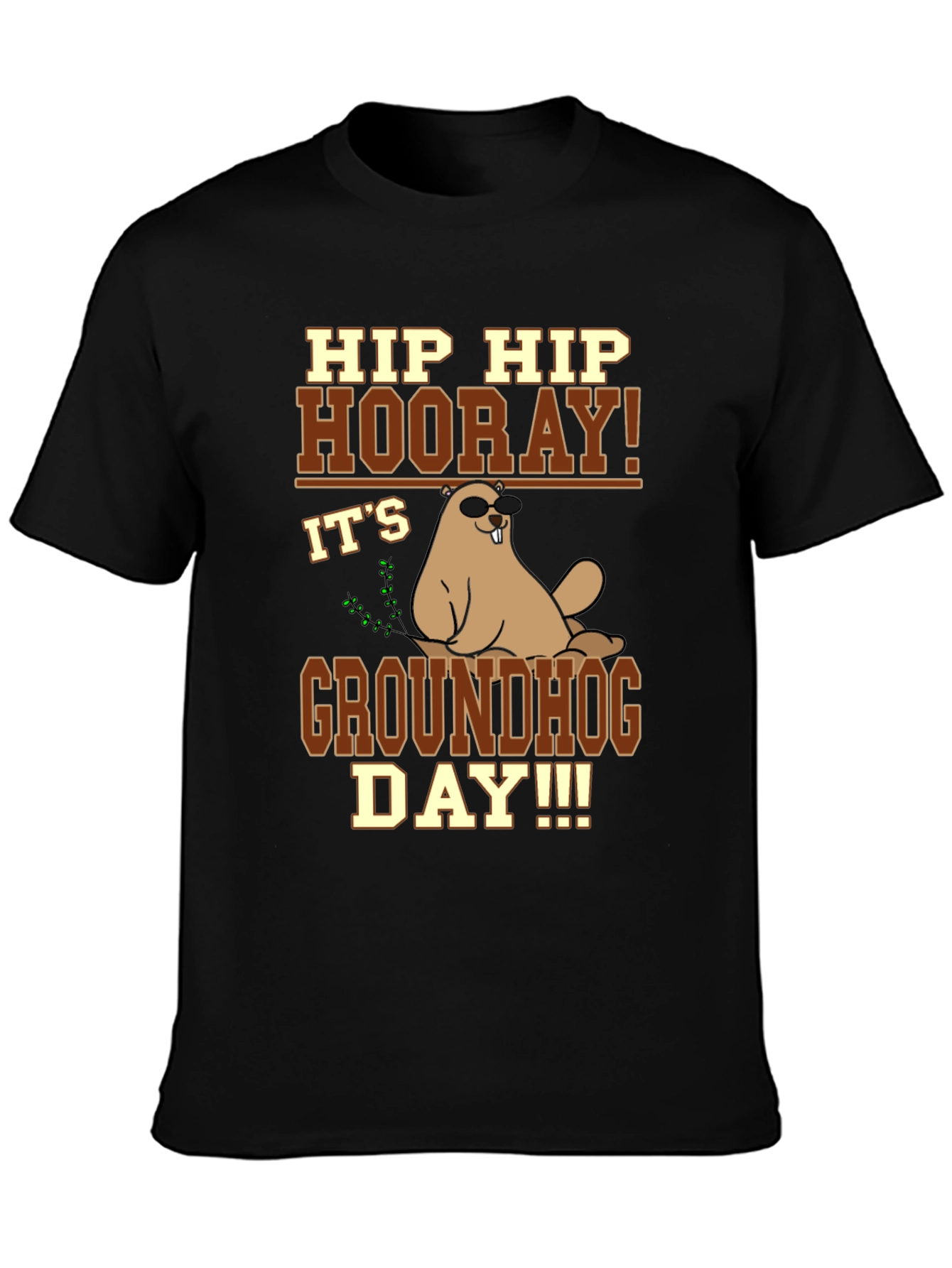 Hip Hip Hooray Groundhog Day T-Shirt