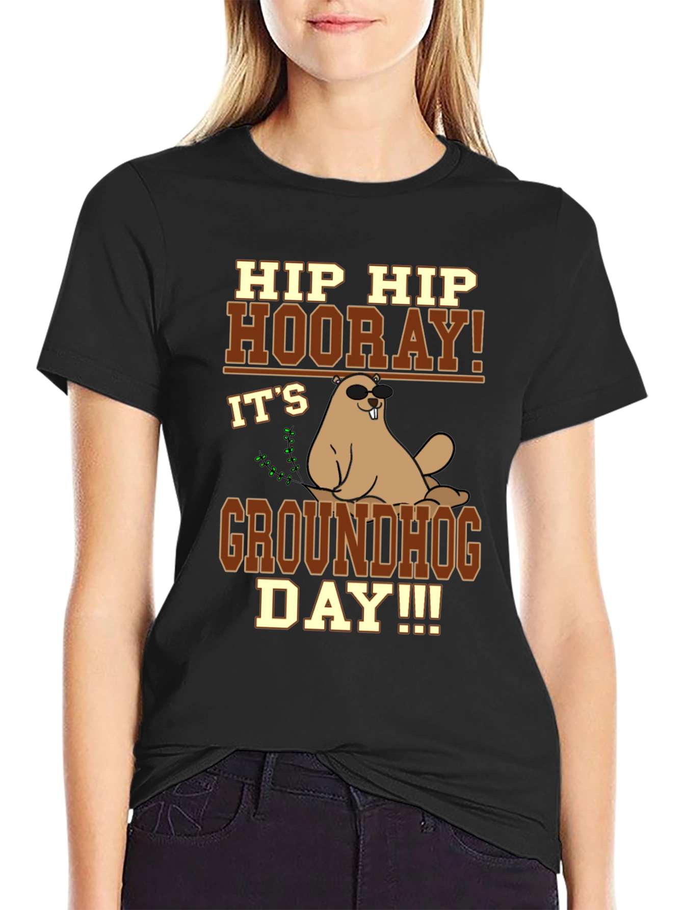 Hip Hip Hooray Groundhog Day T-Shirt