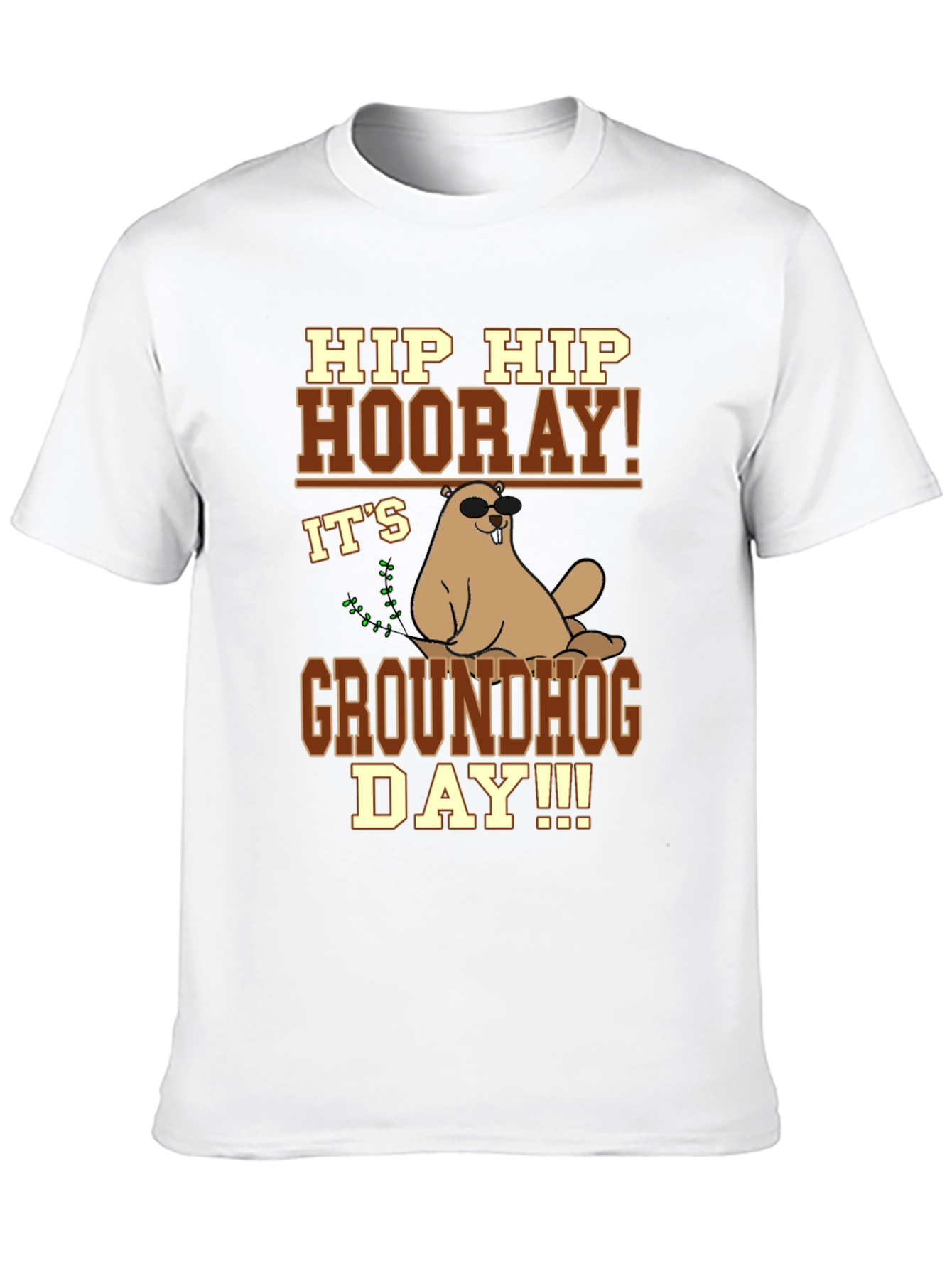 Hip Hip Hooray Groundhog Day T-Shirt