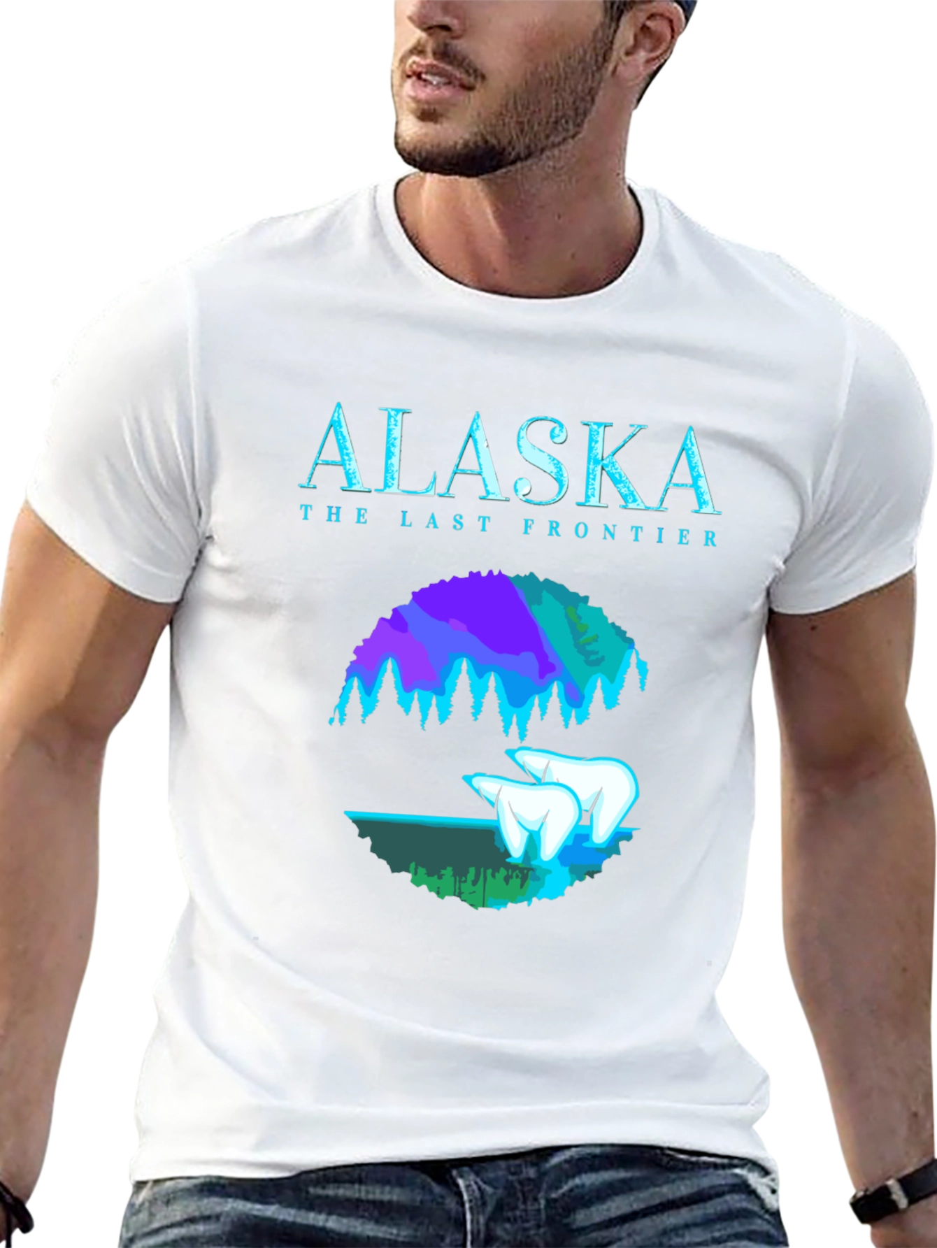 Alaska The Last Frontier Black T-Shirt