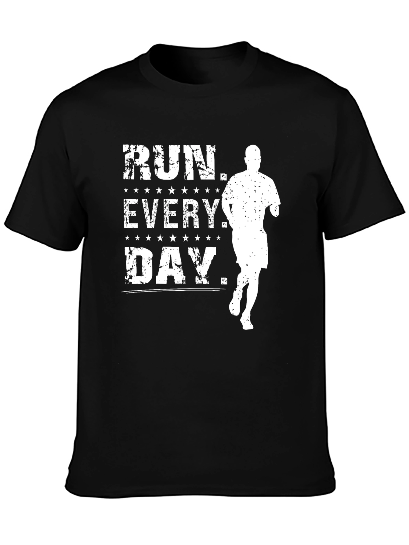 Run Every Day Graphic Tee - Fitness Motivation Shirt