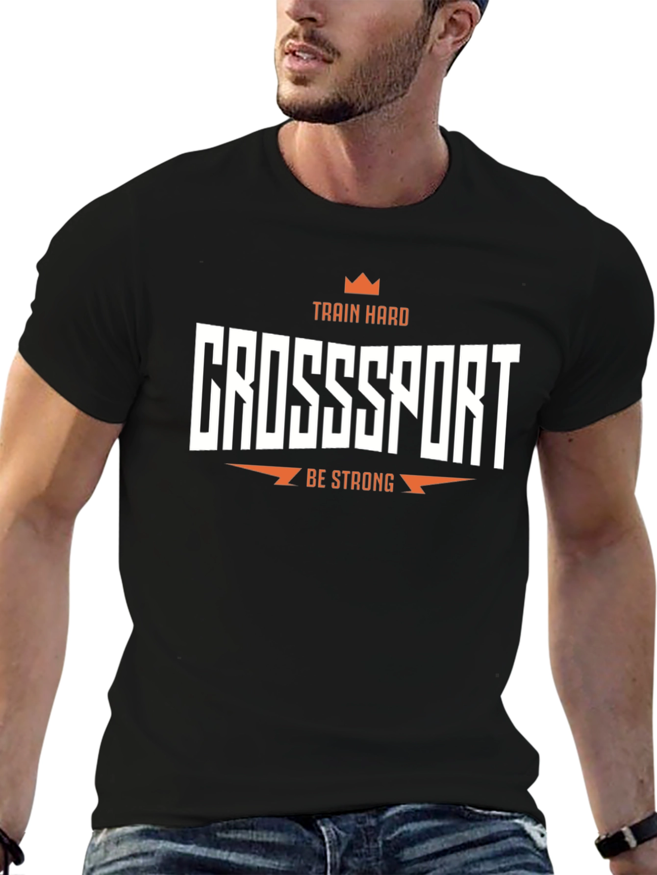 Crosssport Train Hard T-Shirt Black