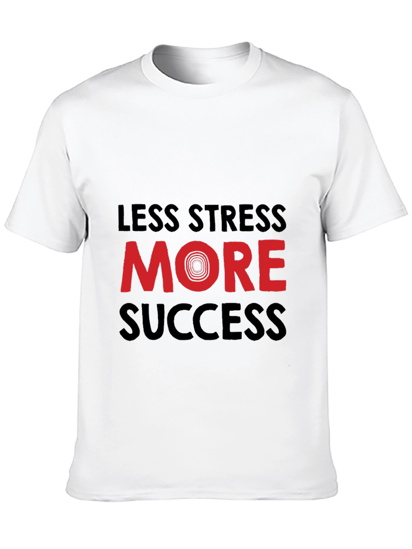 Less Stress More Success Graphic Tee - Black