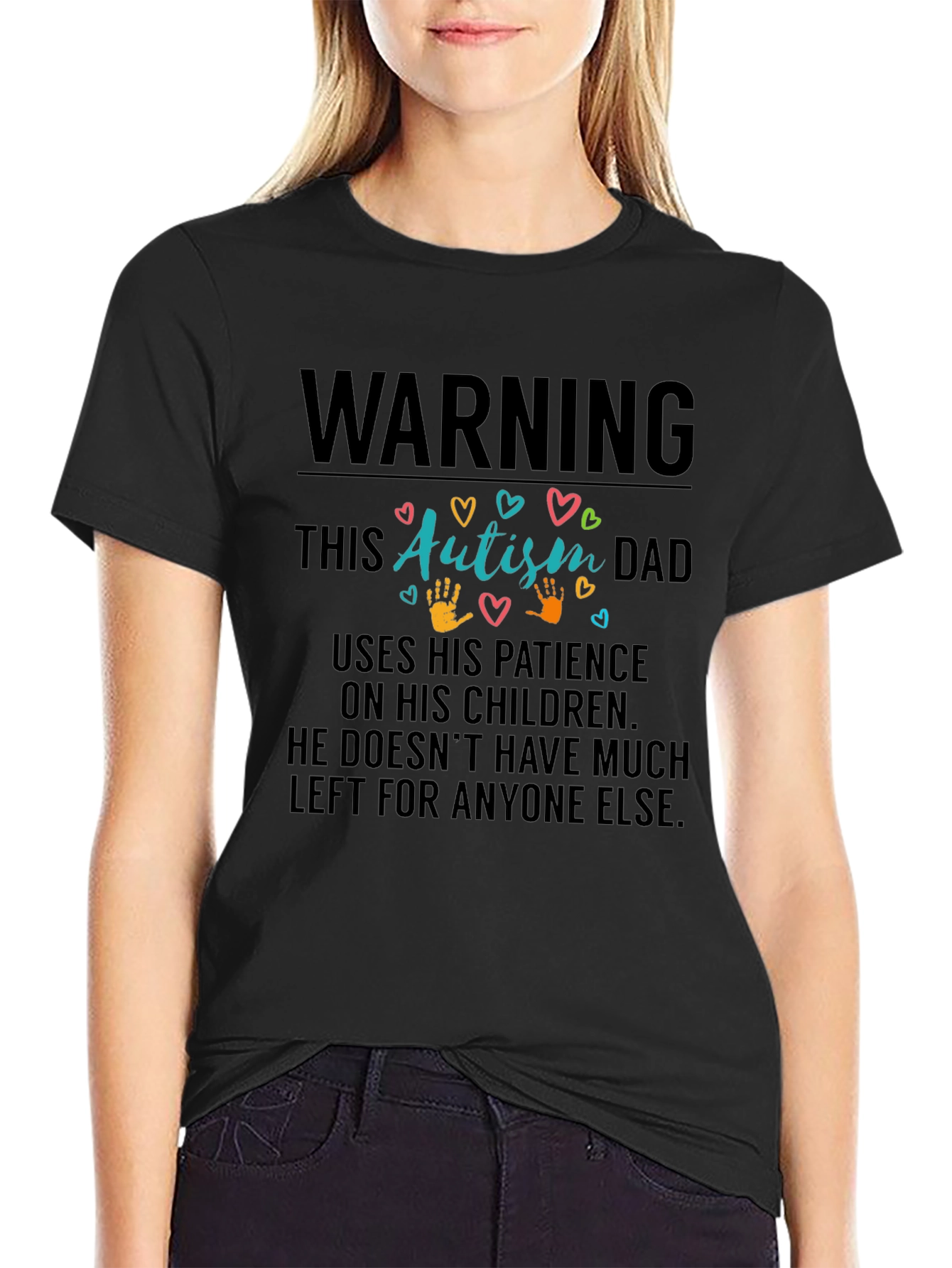 Autism Dad T-Shirt: Patience On My Children