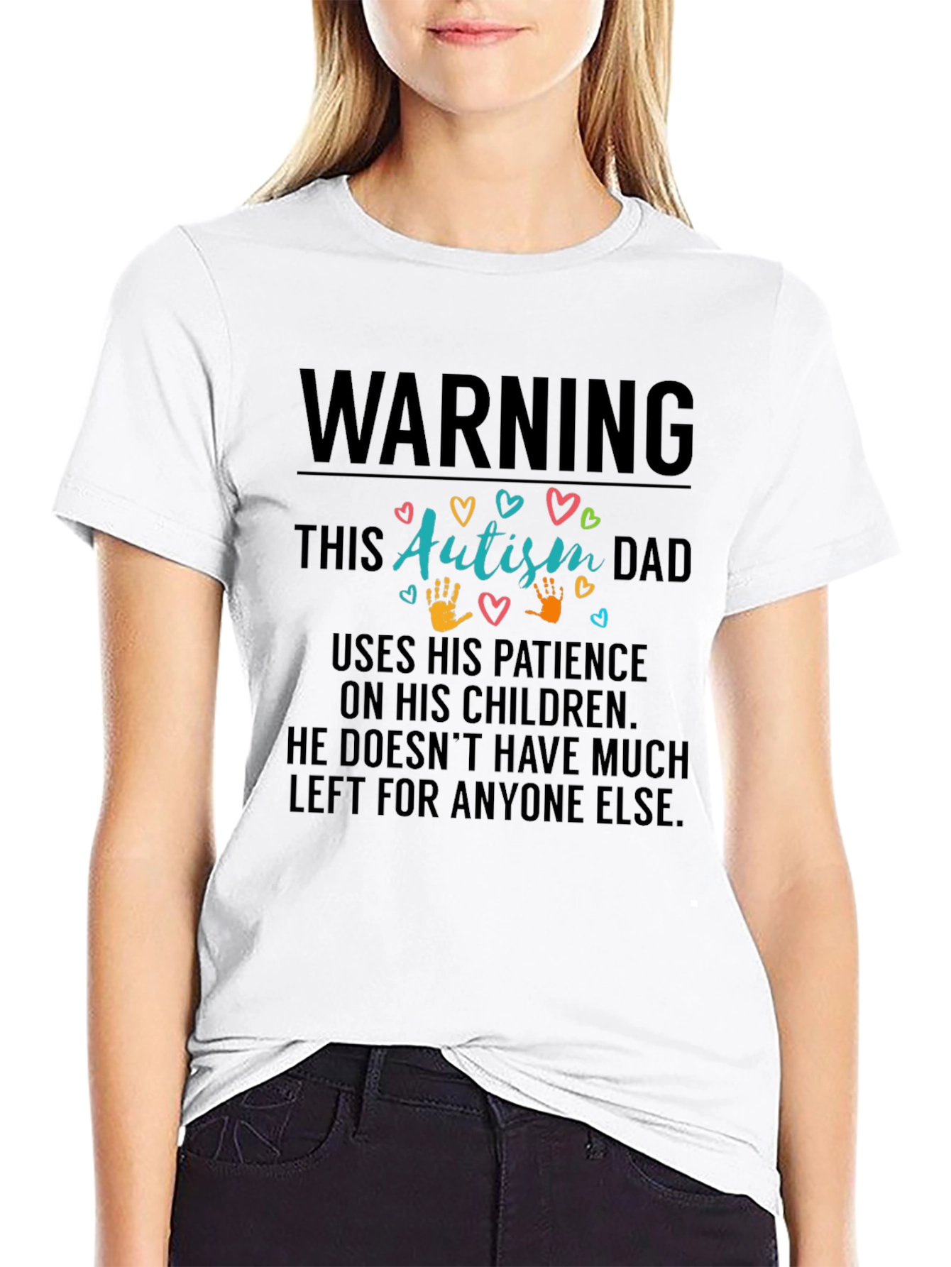 Autism Dad T-Shirt: Patience On My Children