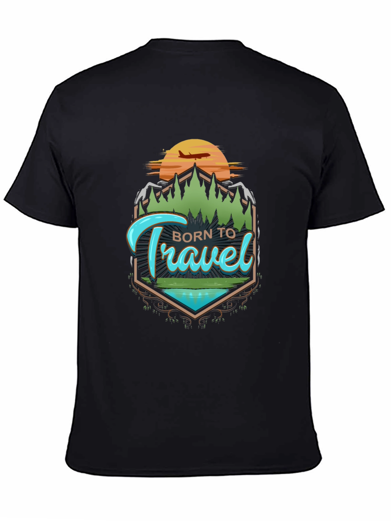 Born To Travel Graphic Tee - Adventure Awaits