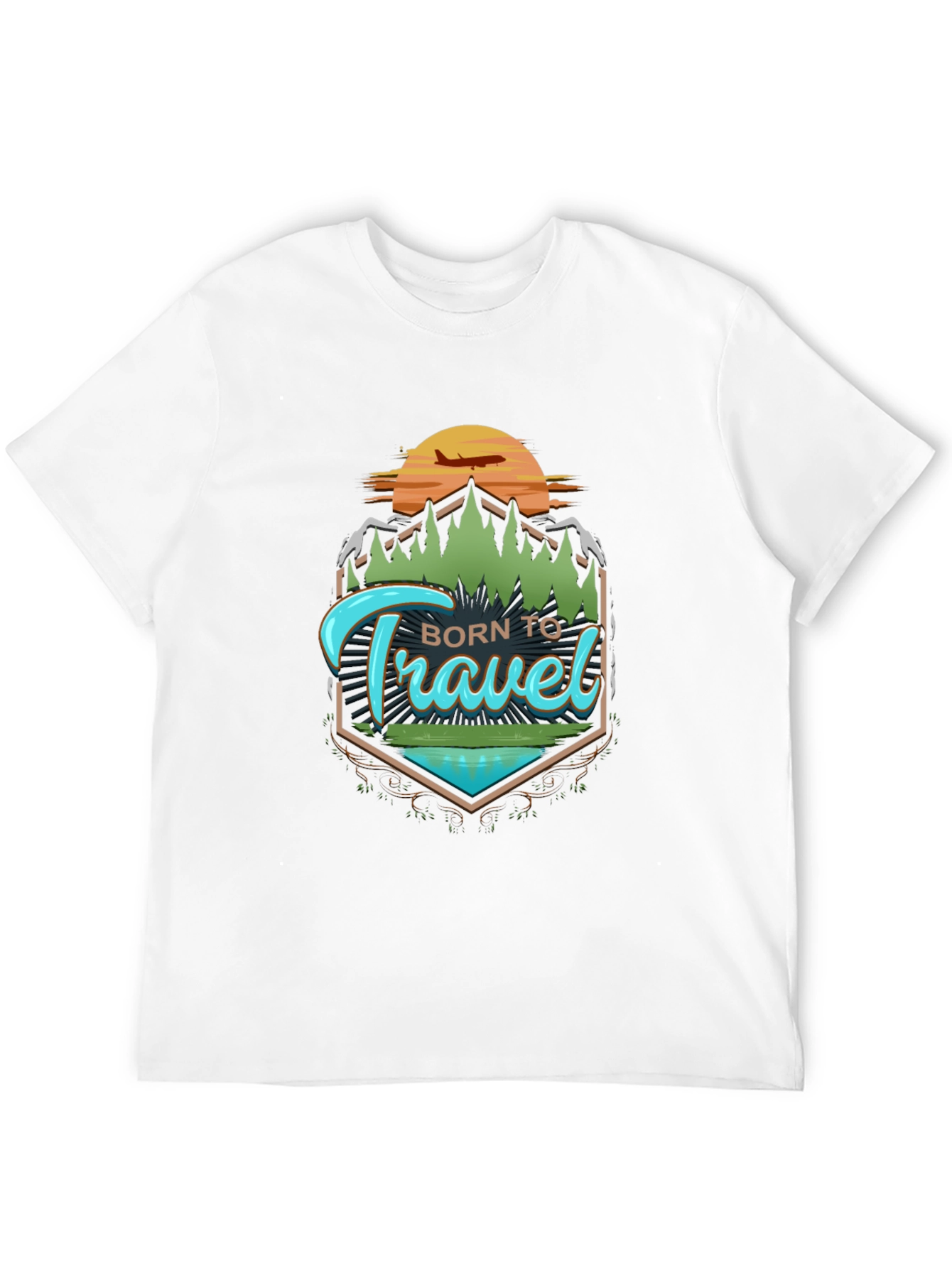 Born To Travel Graphic Tee - Adventure Awaits