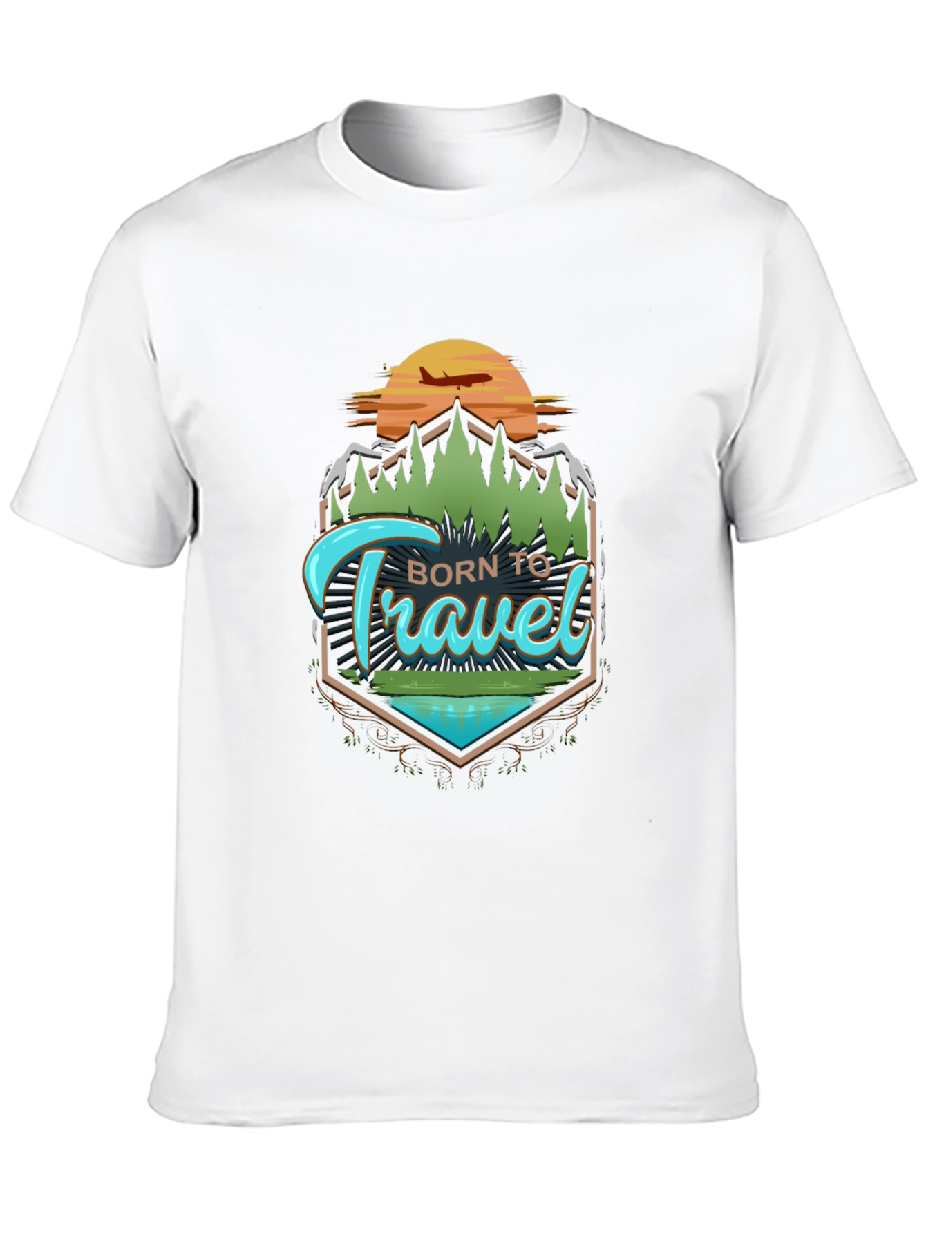 Born To Travel Graphic Tee - Adventure Awaits