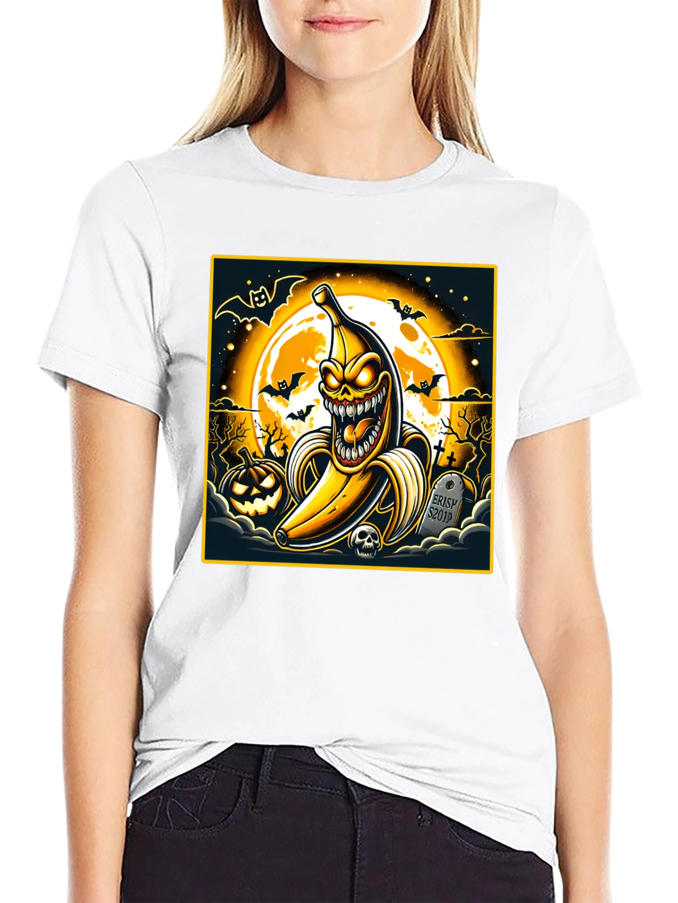 Spooky Banana Halloween T-Shirt