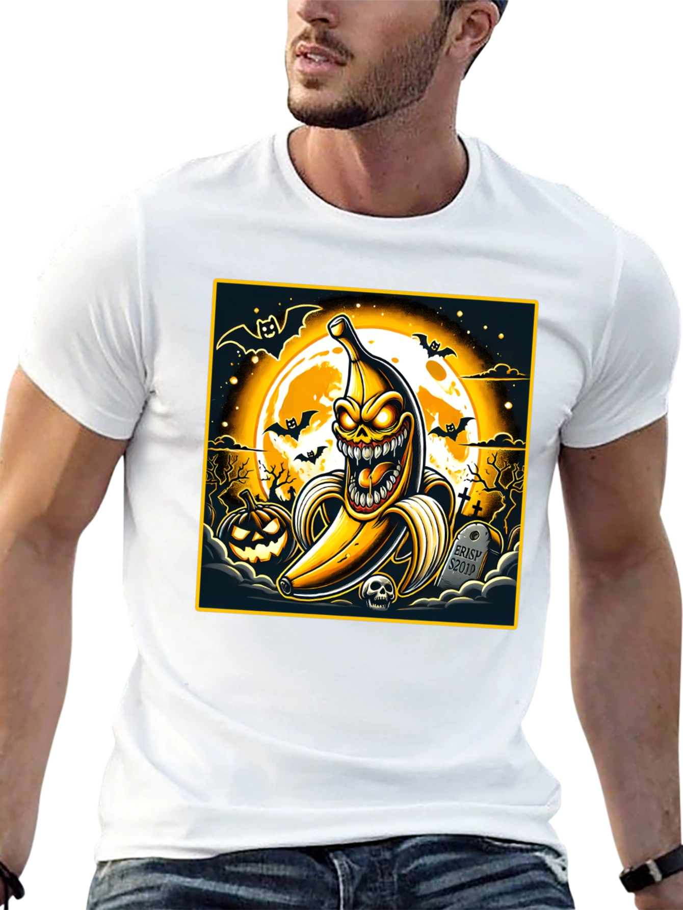 Spooky Banana Halloween T-Shirt
