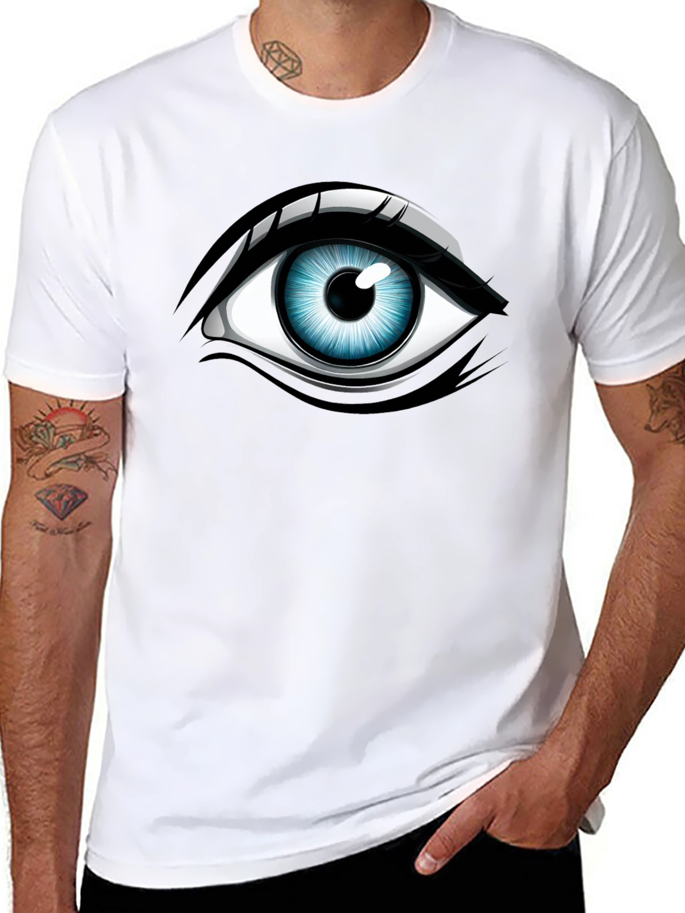 Eye Graphic Black T-Shirt