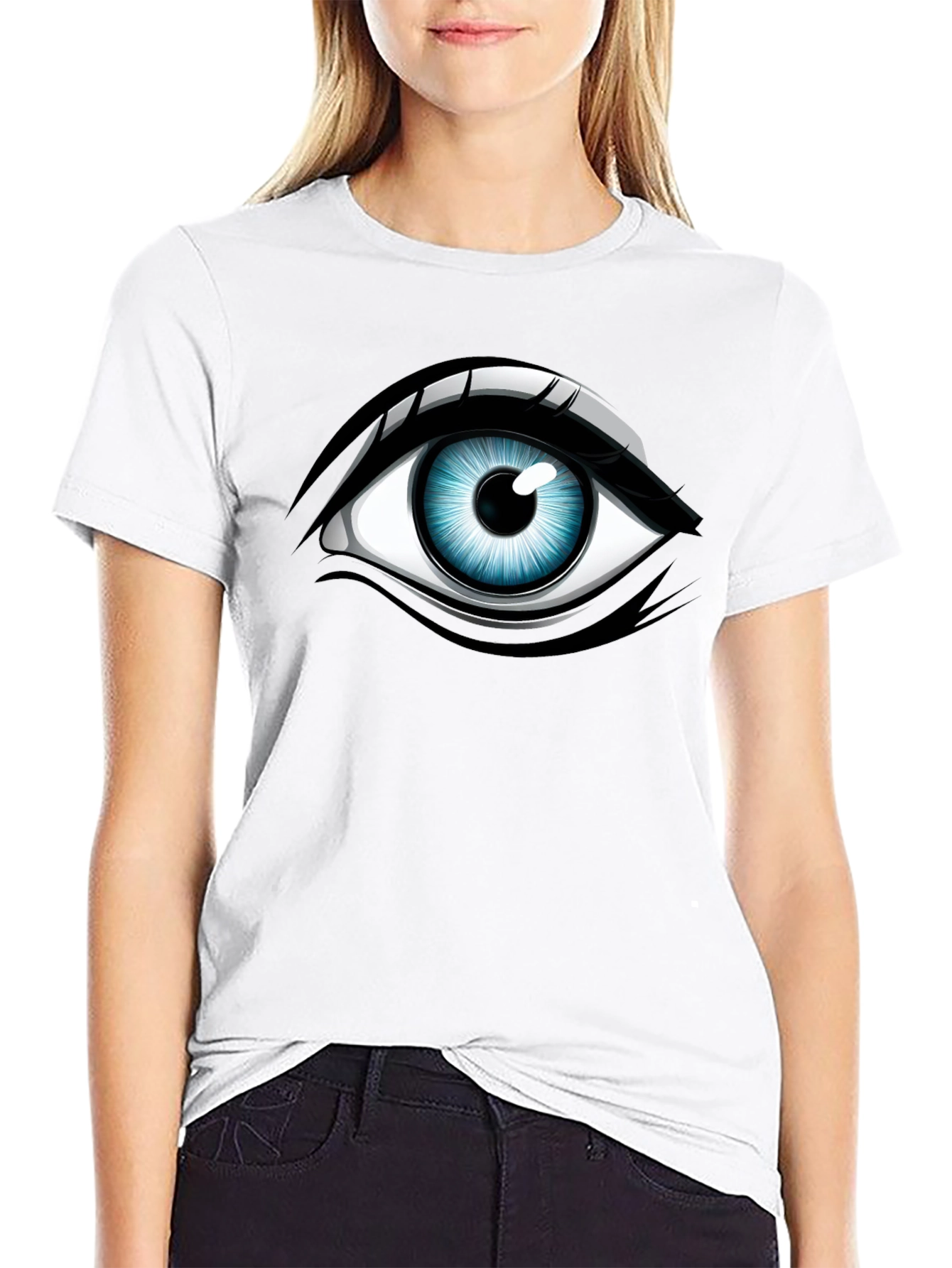 Eye Graphic Black T-Shirt