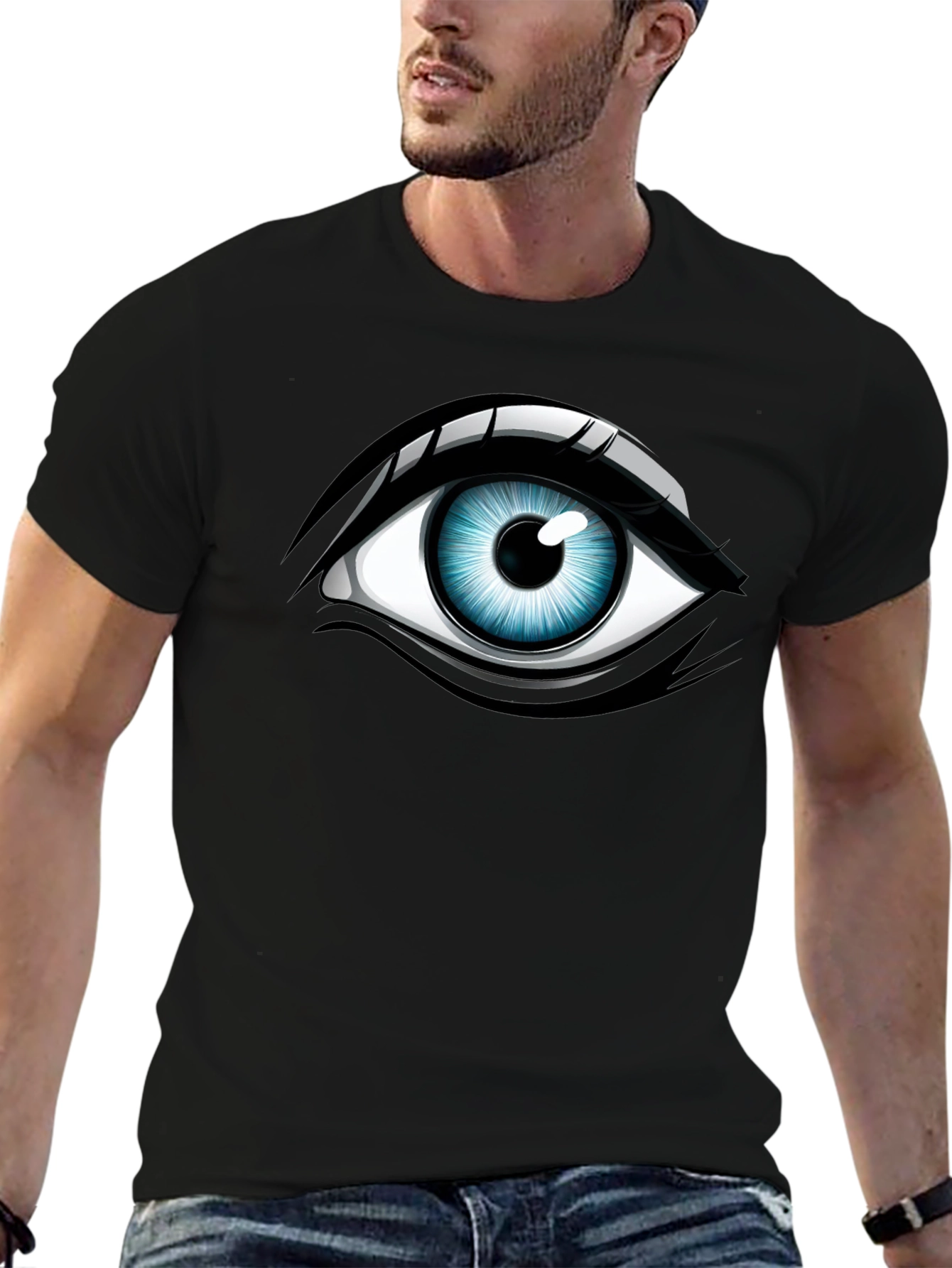 Eye Graphic Black T-Shirt