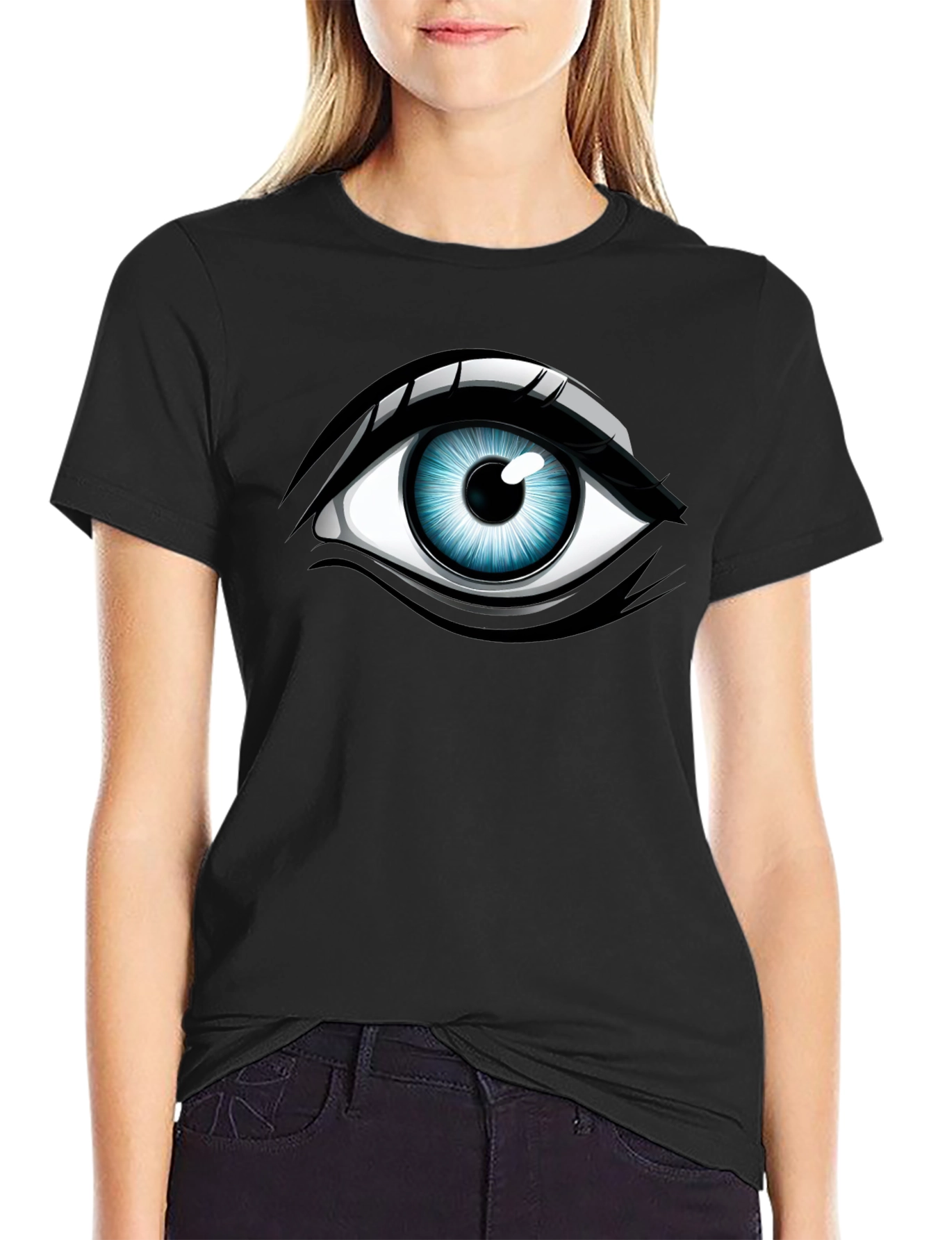 Eye Graphic Black T-Shirt
