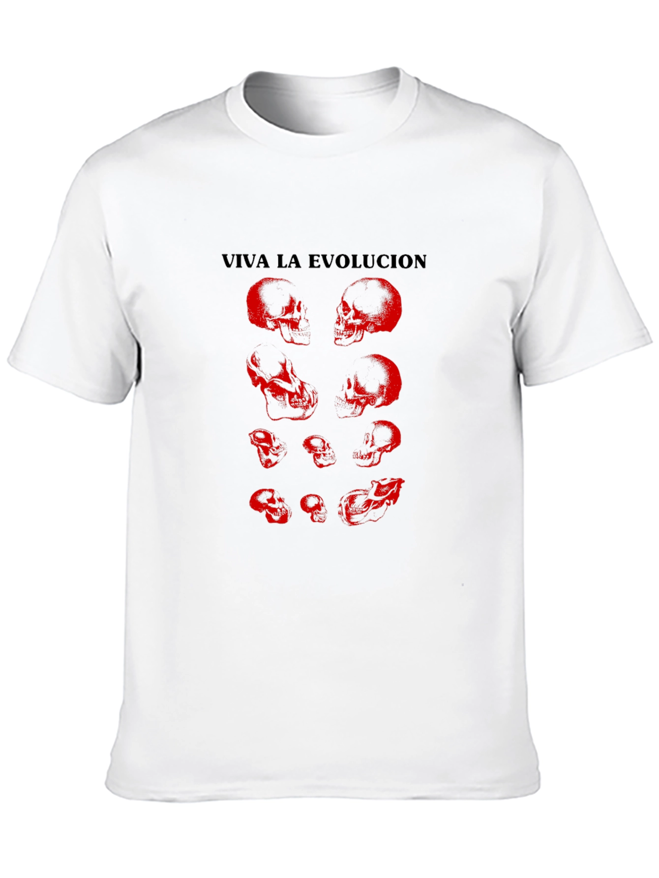 Viva La Evolucion Skull Graphic T-Shirt