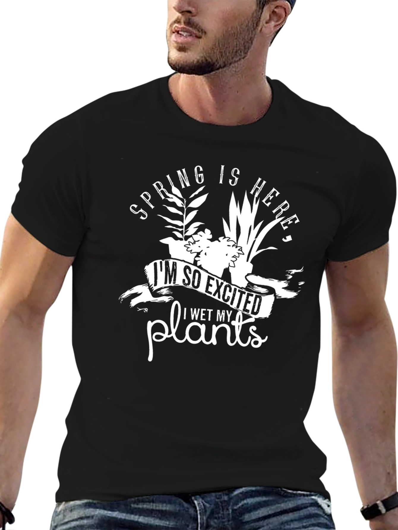 Spring I Wet My Plants Graphic Tee