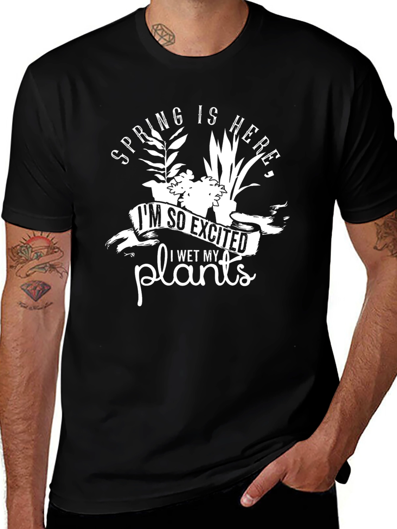 Spring I Wet My Plants Graphic Tee