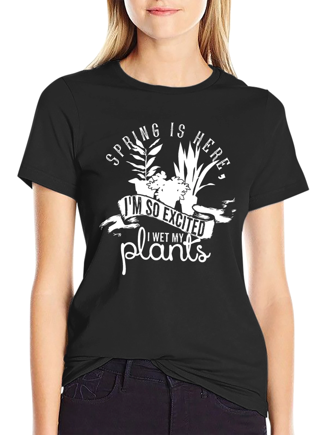 Spring I Wet My Plants Graphic Tee