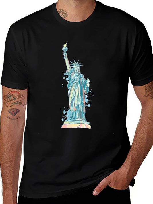 Statue of Liberty Graphic Tee - Black