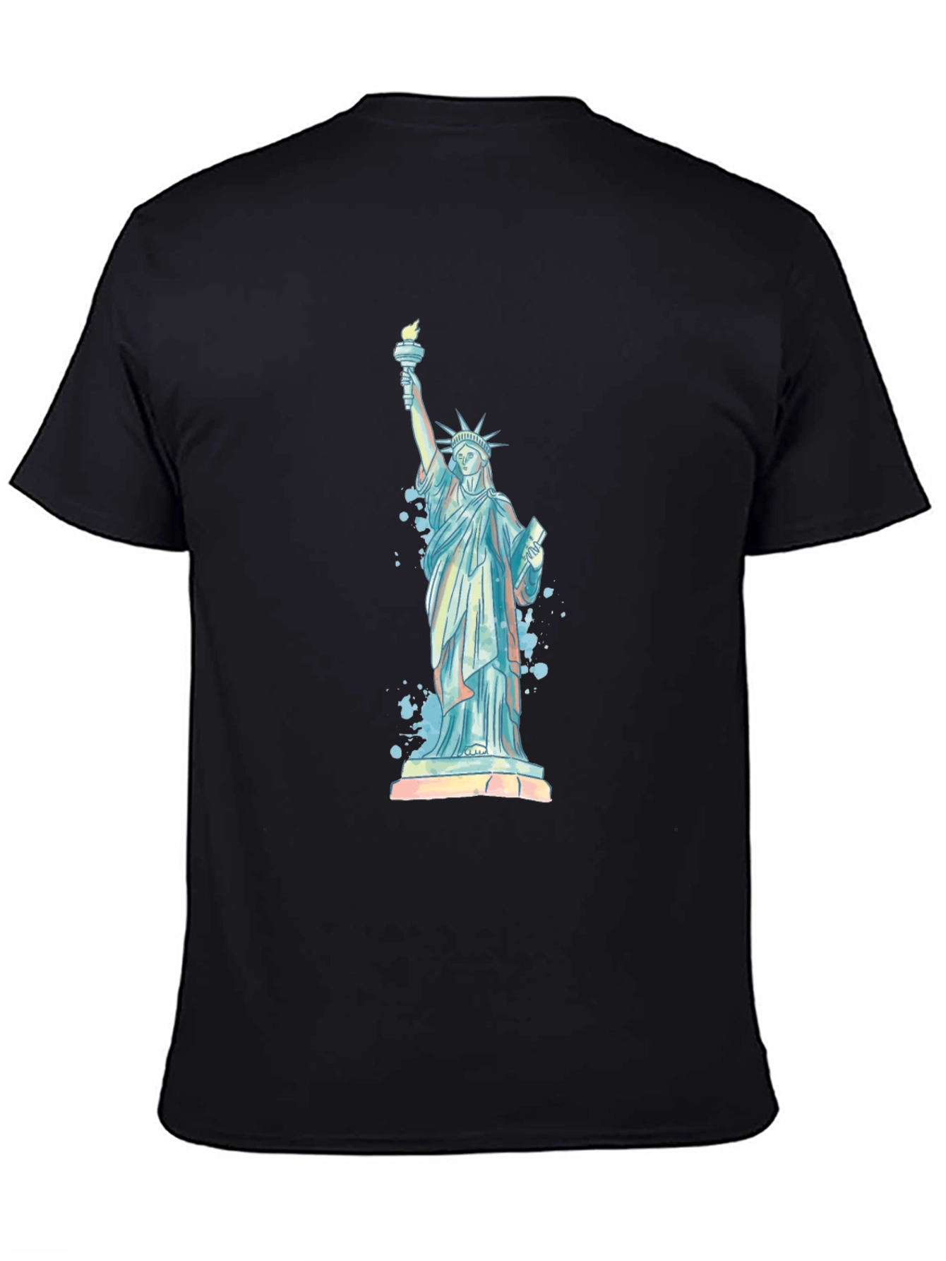 Statue of Liberty Graphic Tee - Black