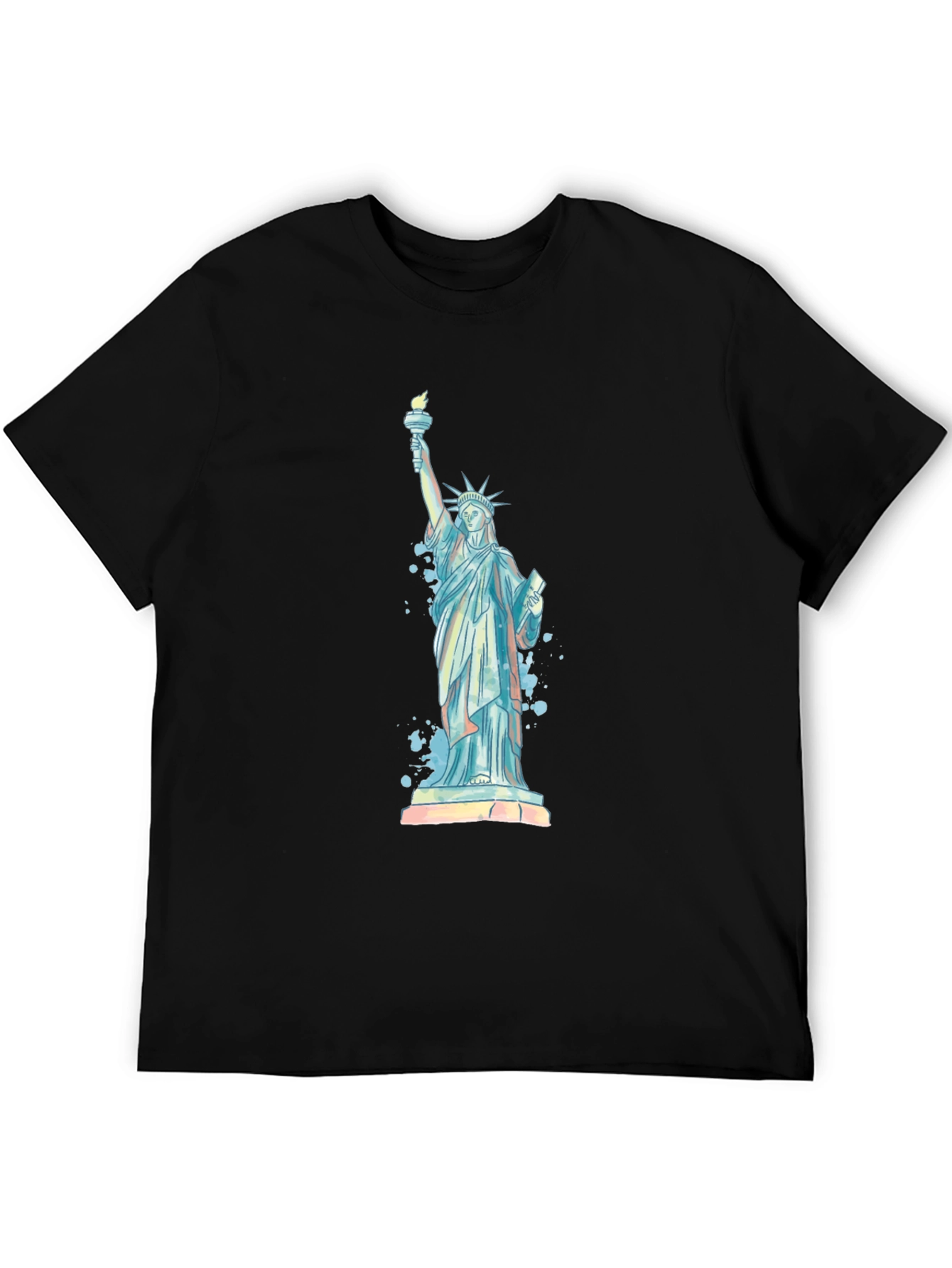 Statue of Liberty Graphic Tee - Black