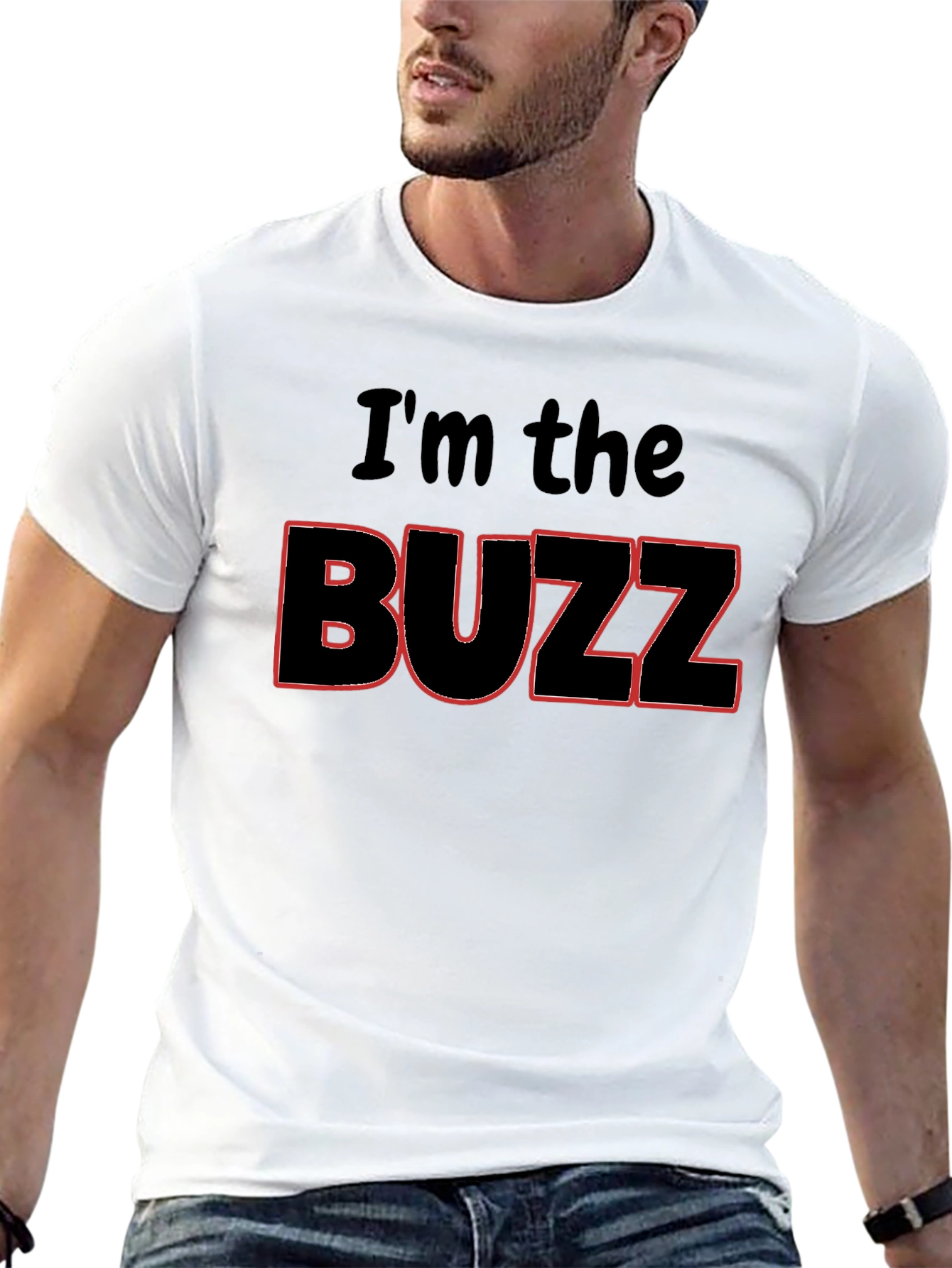 Im the Buzz Black Graphic Tee