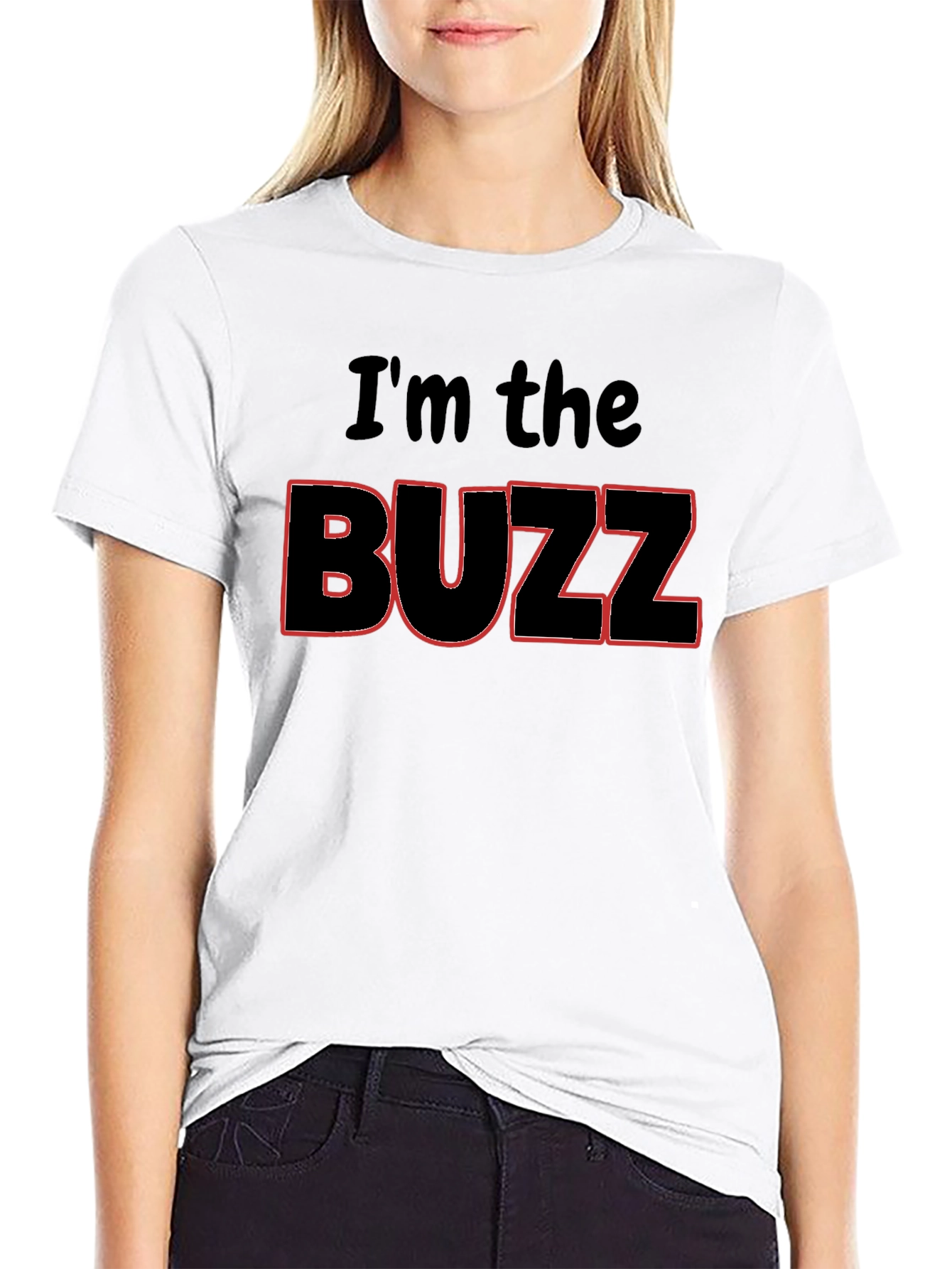 Im the Buzz Black Graphic Tee