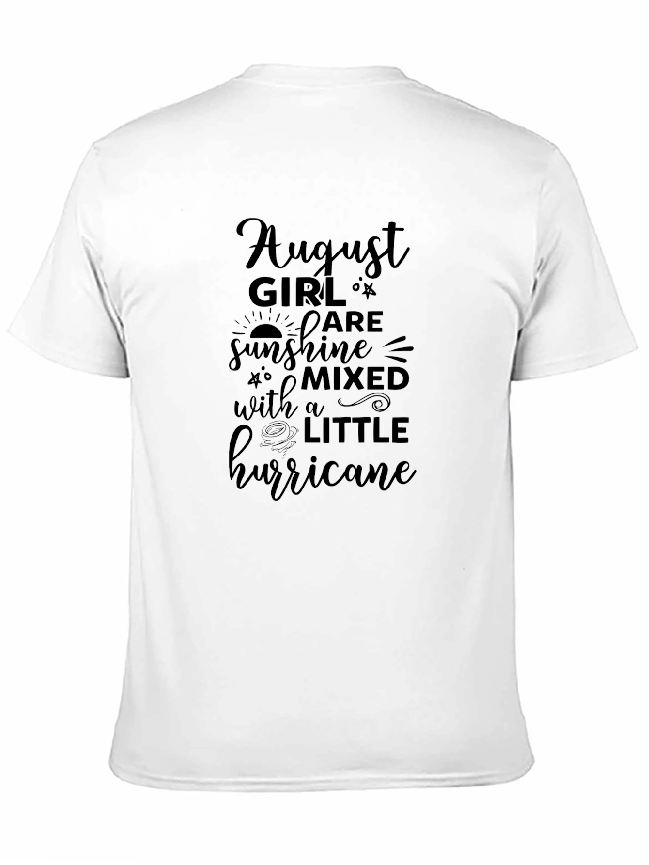 August Girl Sunshine Hurricane Black Tee