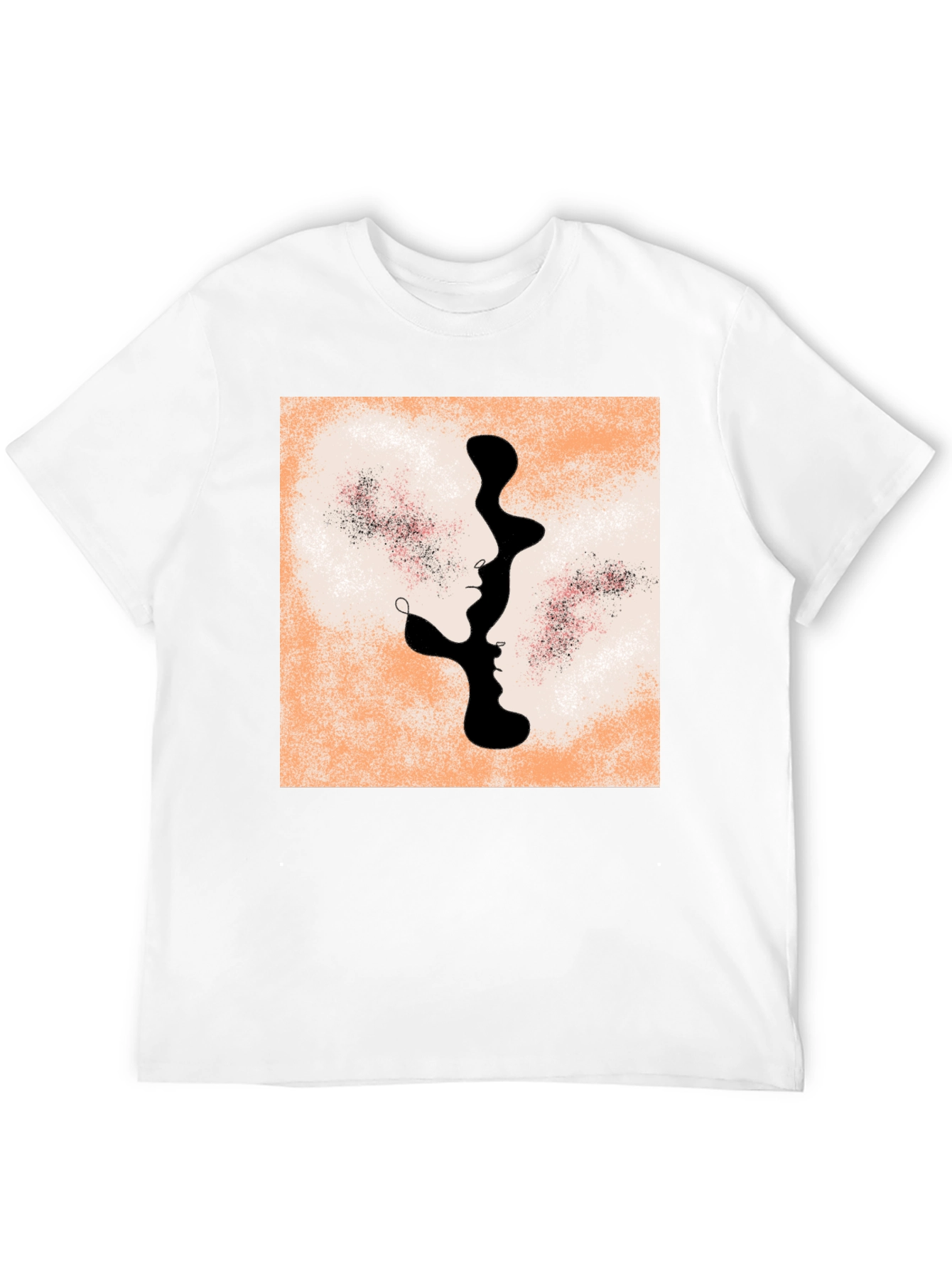 Abstract Faces Graphic Tee - Modern Unisex T-Shirt