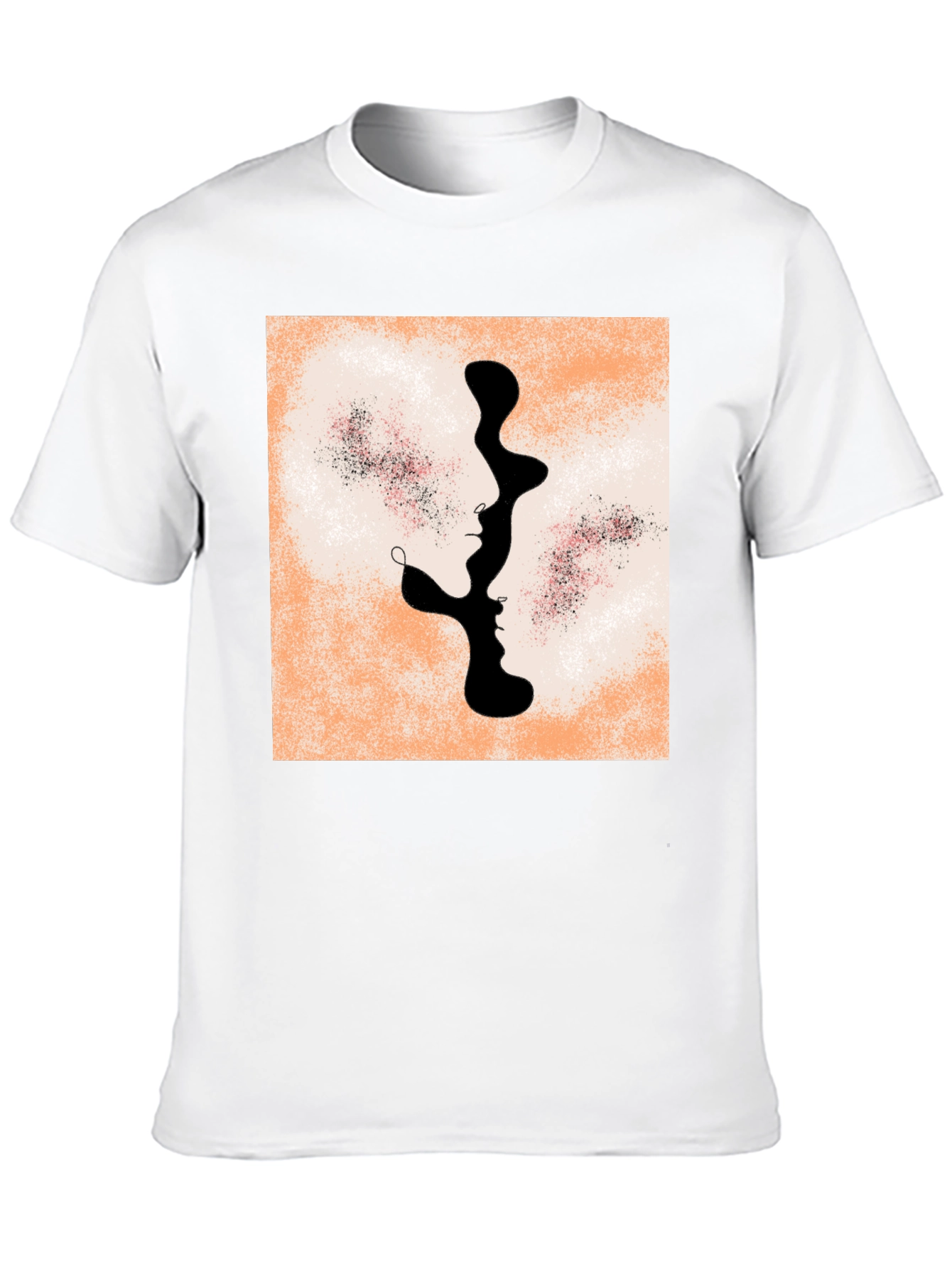 Abstract Faces Graphic Tee - Modern Unisex T-Shirt