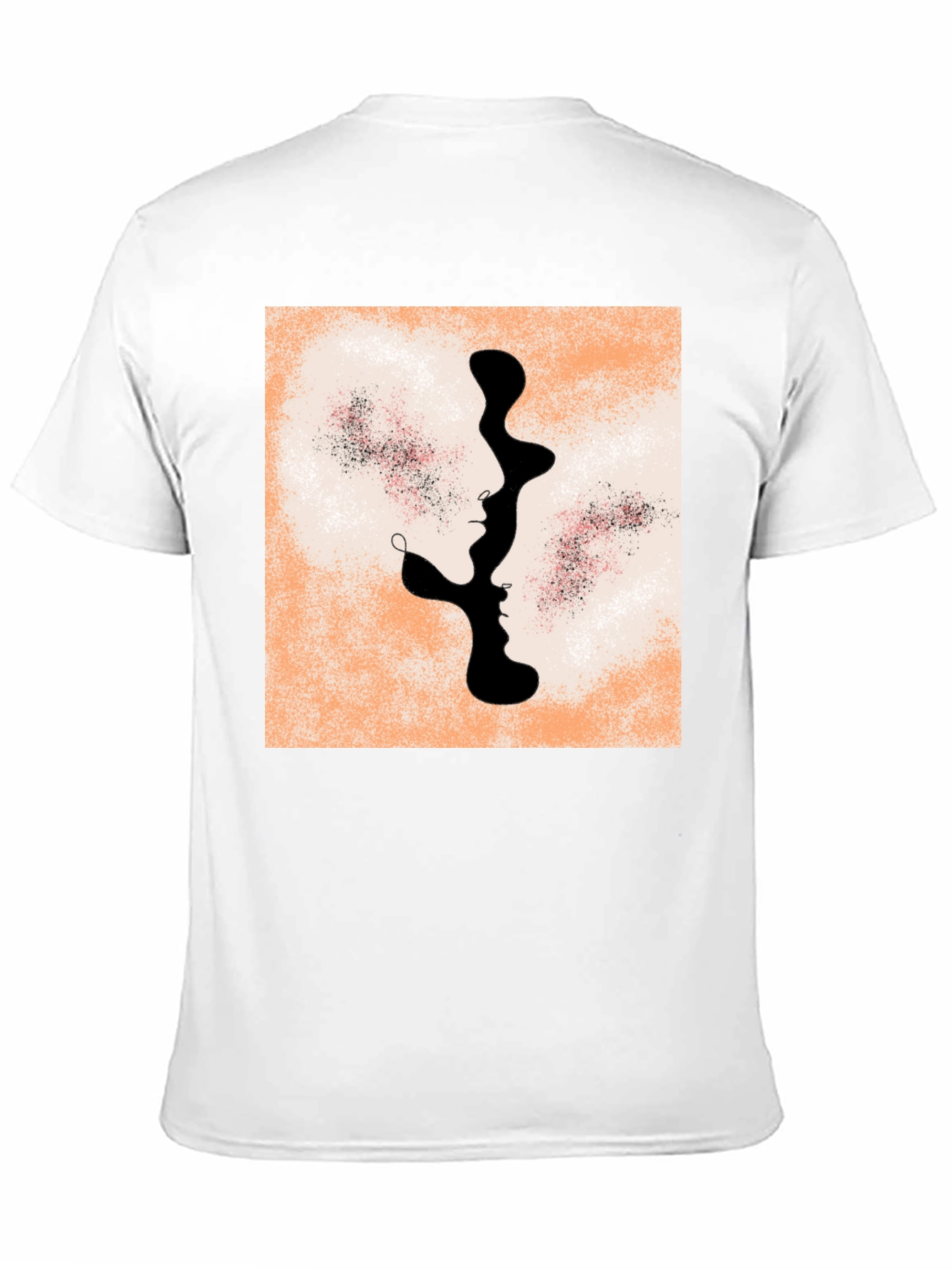 Abstract Faces Graphic Tee - Modern Unisex T-Shirt