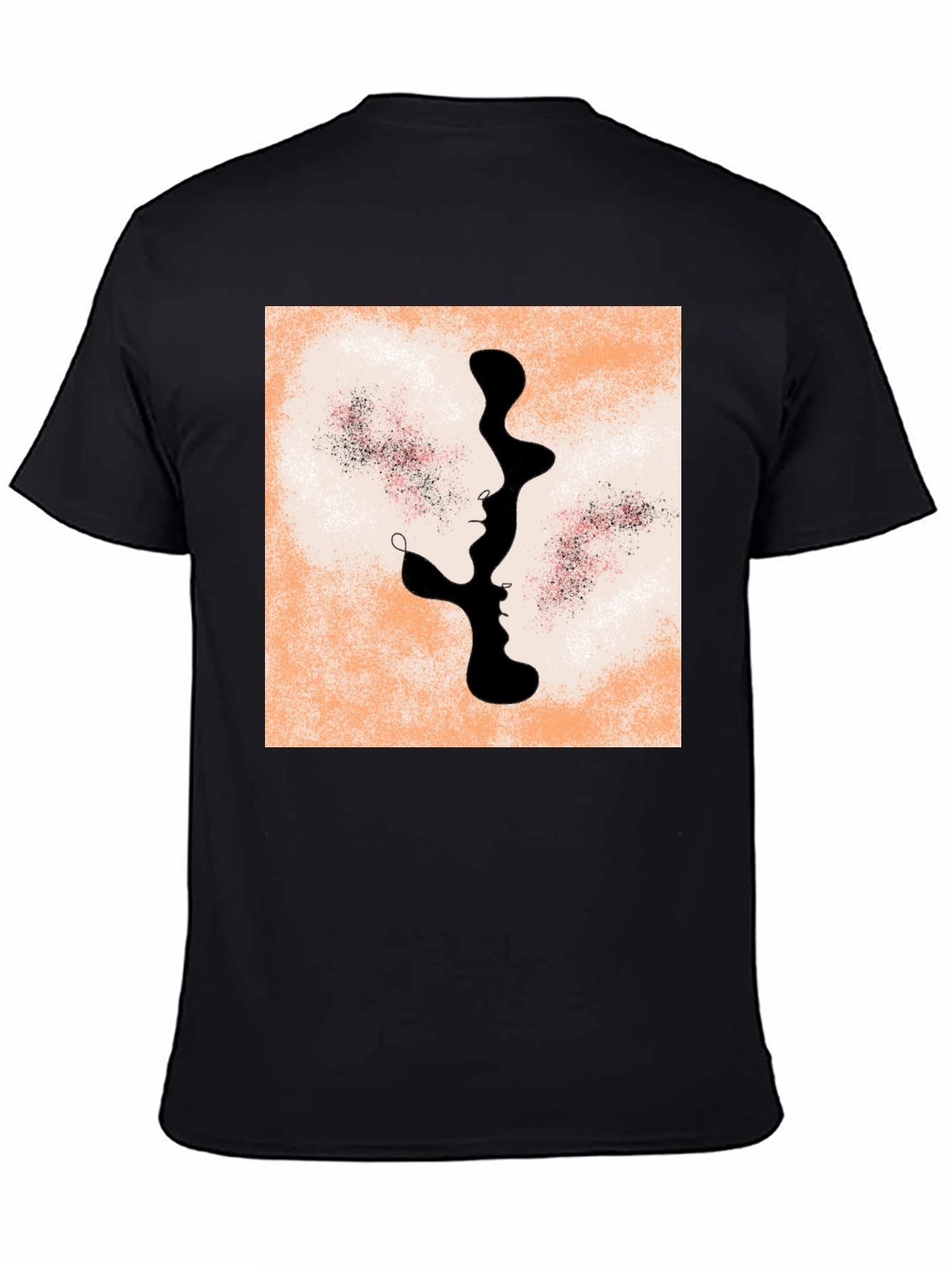 Abstract Faces Graphic Tee - Modern Unisex T-Shirt