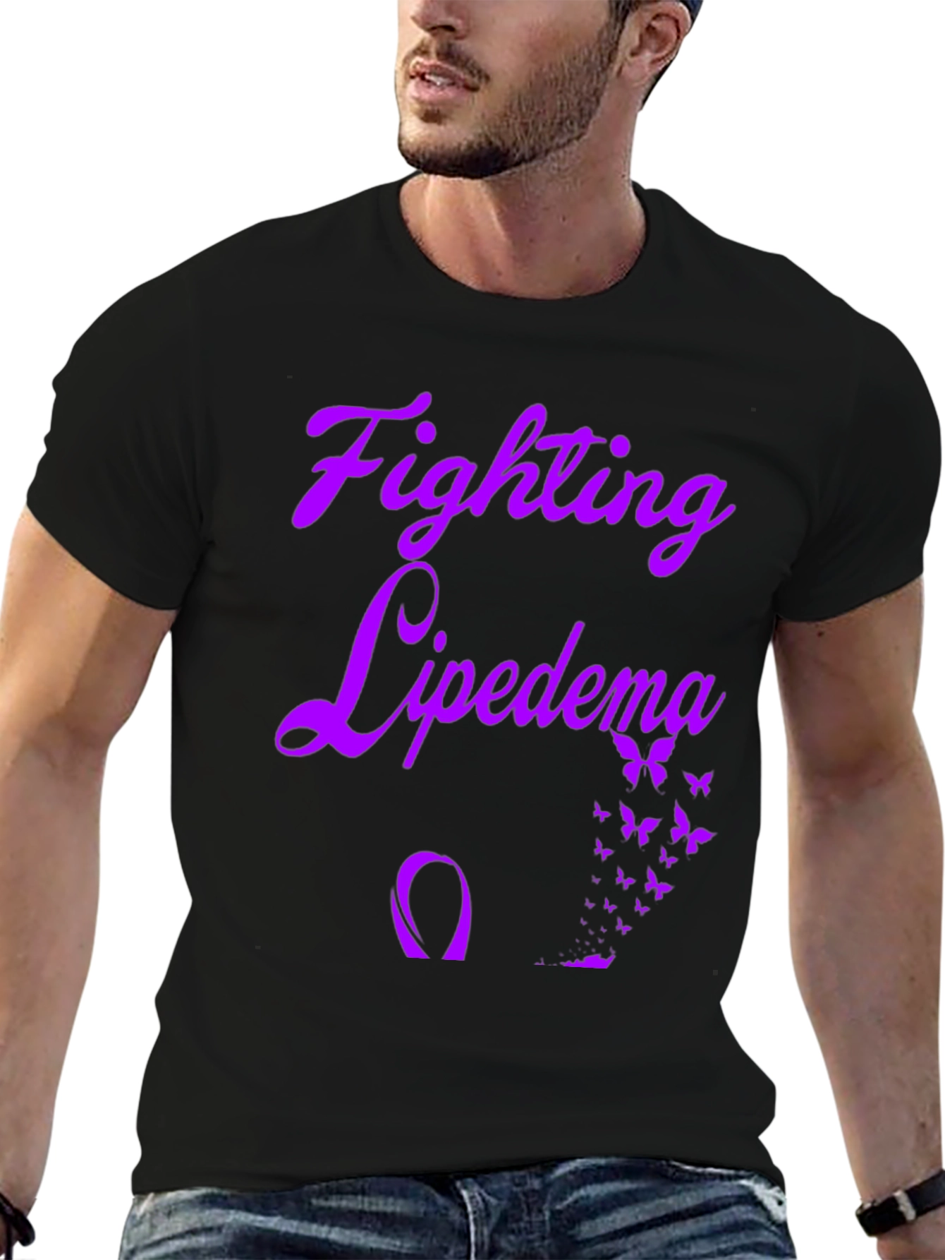 Fighting Lipedema T-Shirt - Awareness Butterfly Design