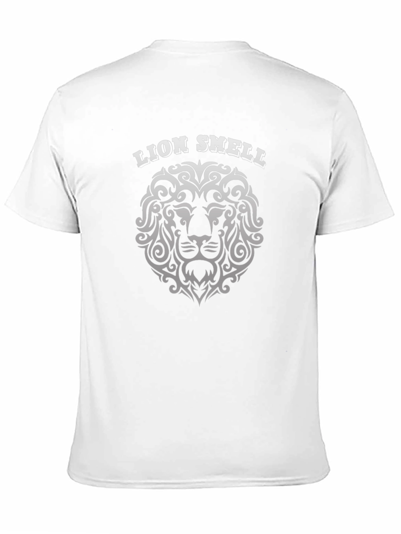 Lion Smell Graphic Tee - Black Cotton T-Shirt
