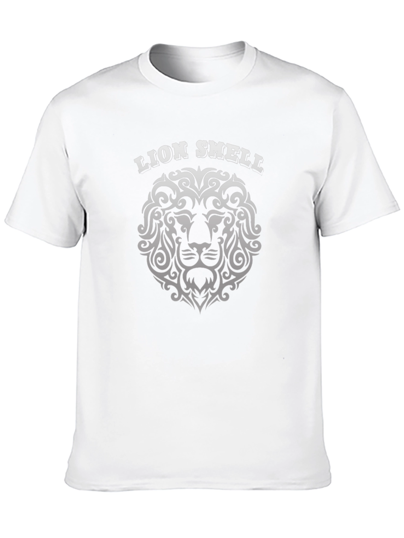 Lion Smell Graphic Tee - Black Cotton T-Shirt