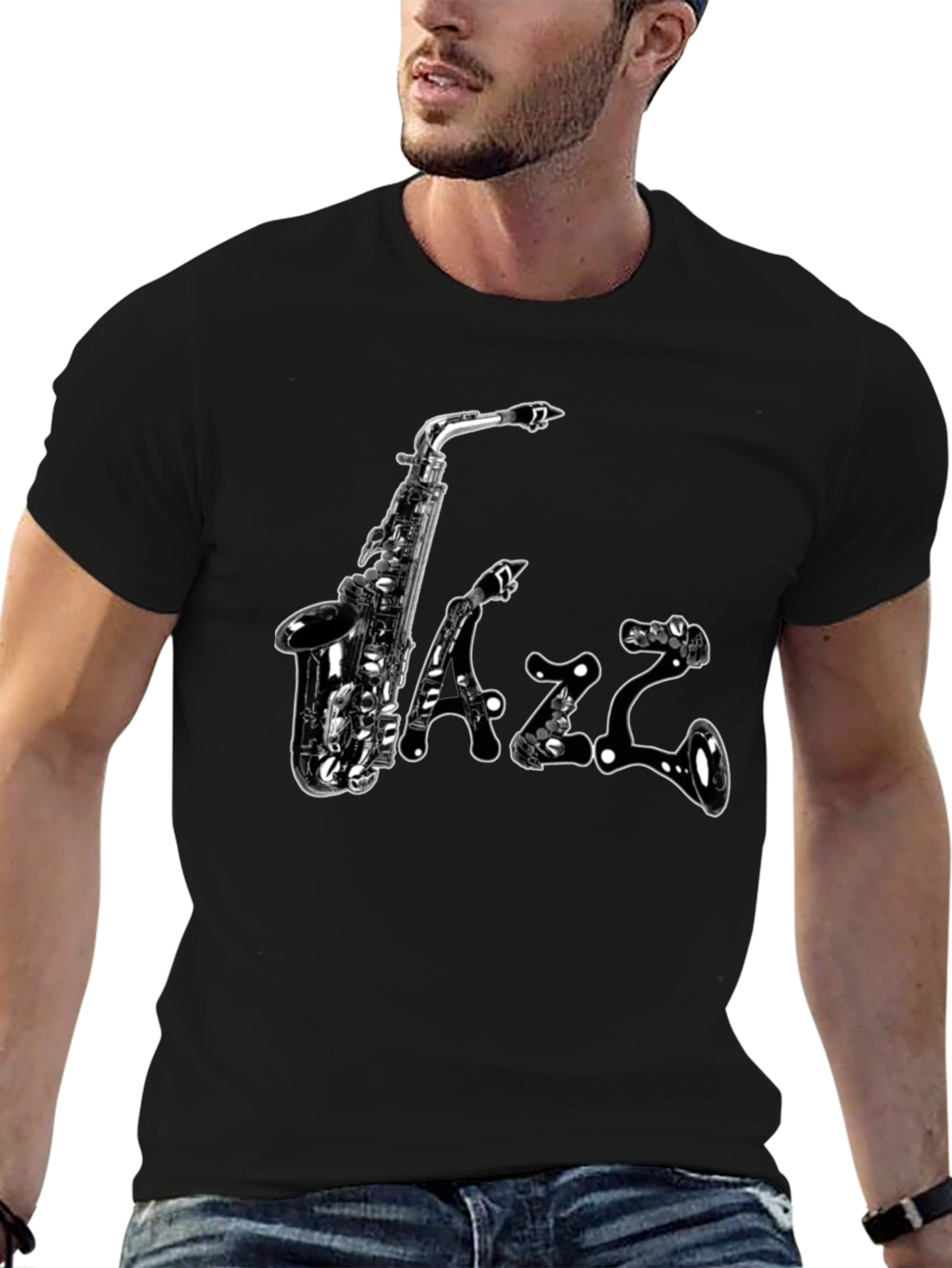 Jazz Saxophone Graphic T-Shirt