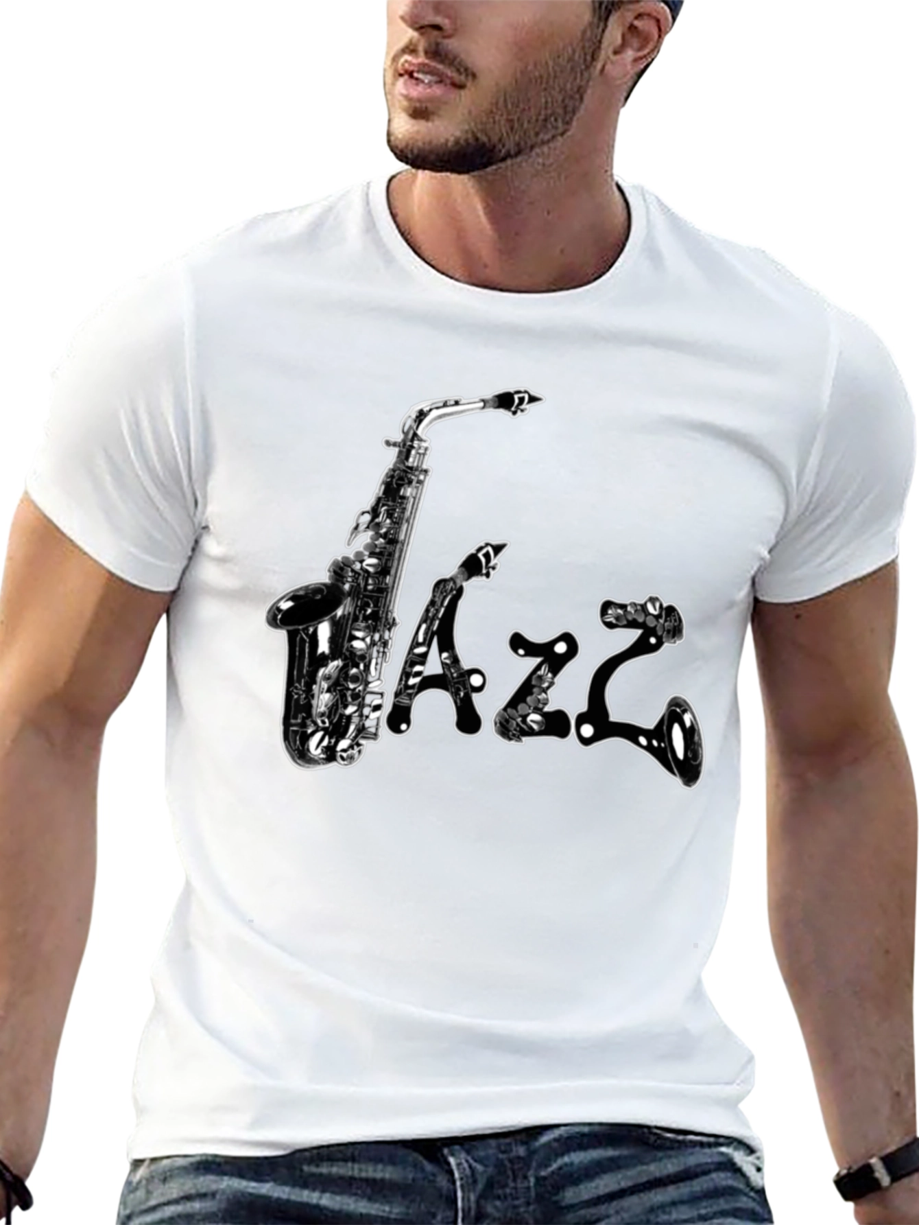 Jazz Saxophone Graphic T-Shirt