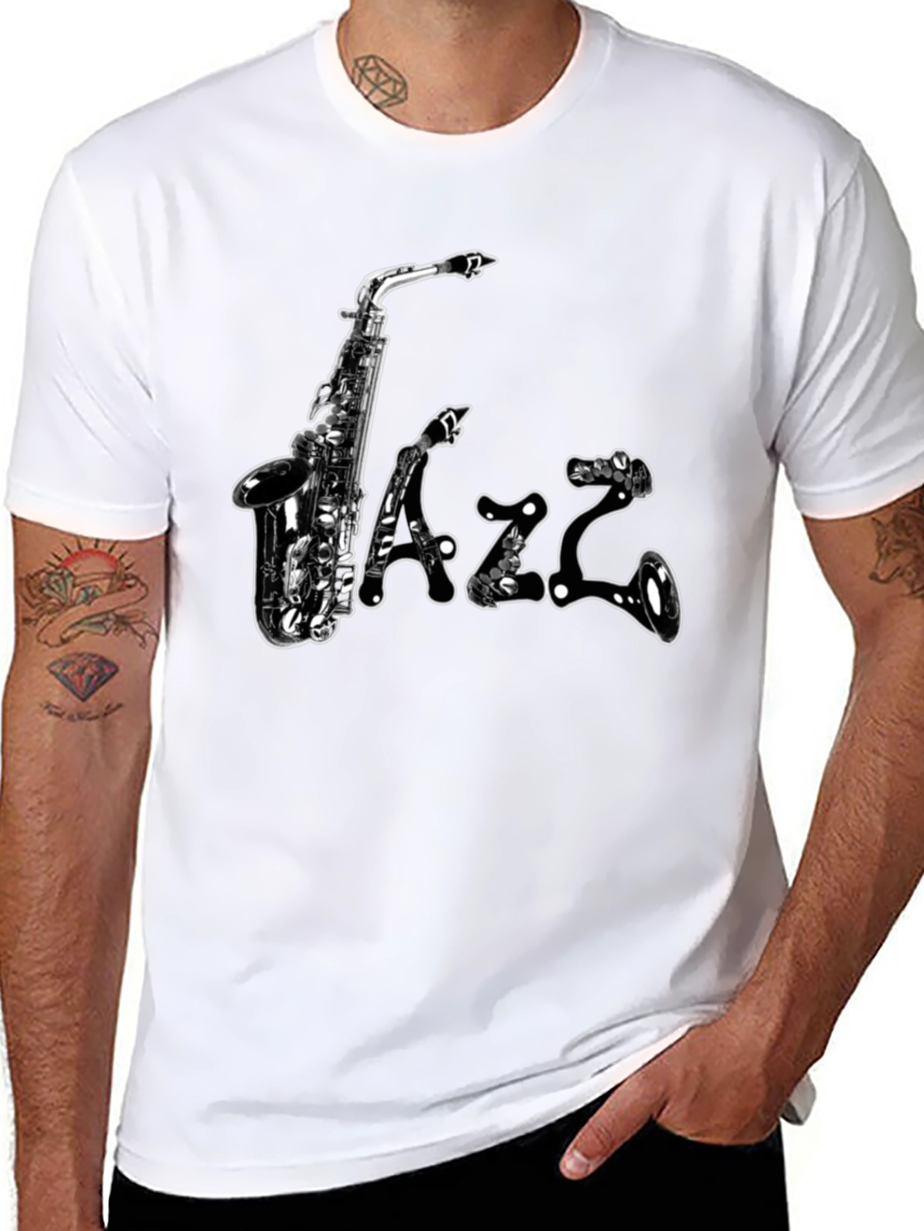 Jazz Saxophone Graphic T-Shirt