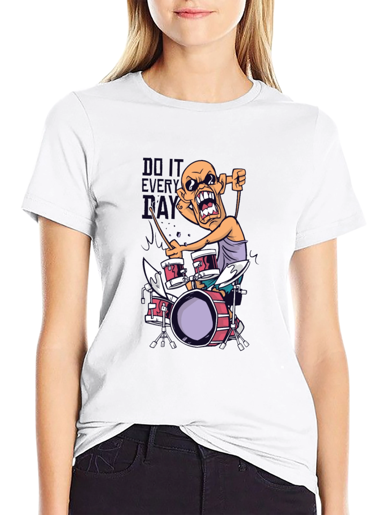 Drummer T-Shirt - Do It Every Day Tee
