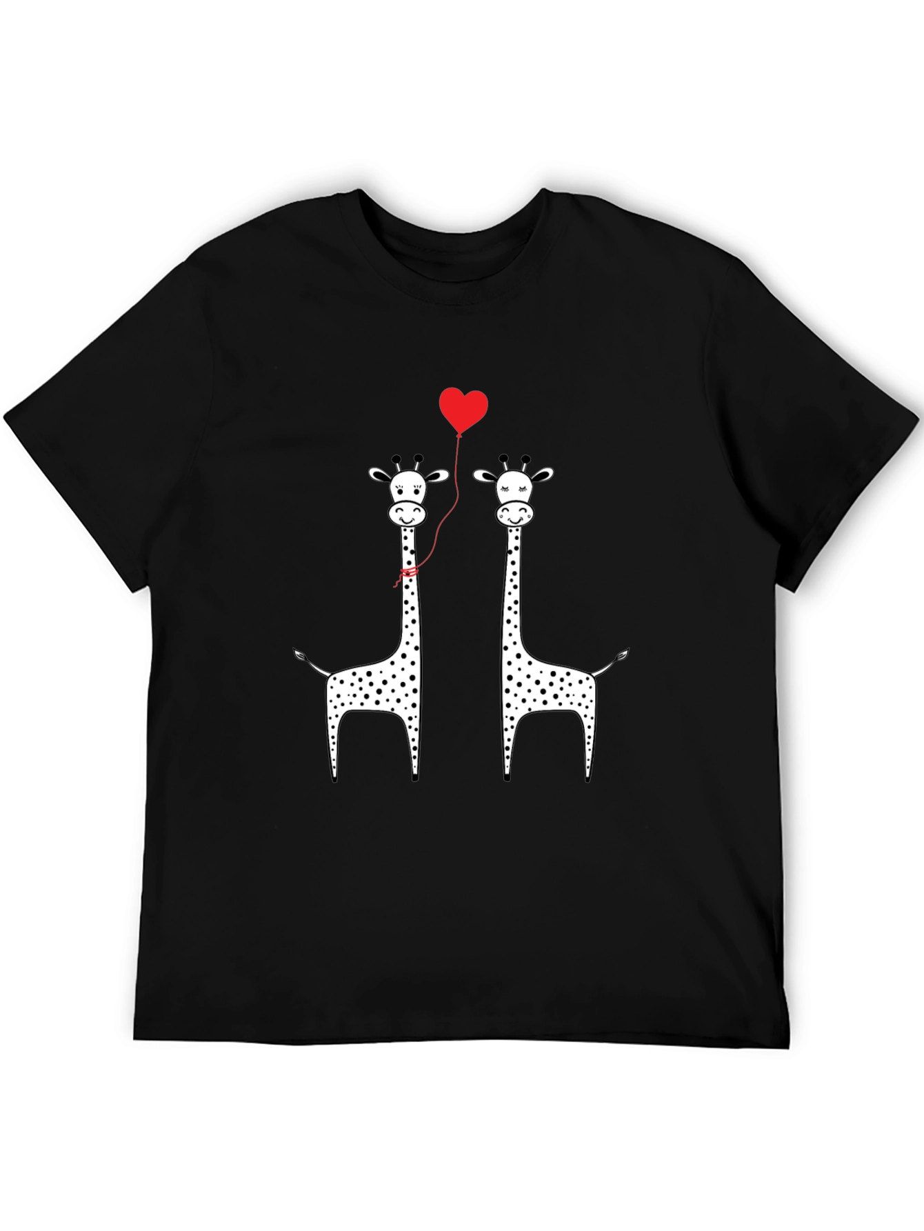 Giraffe Love Balloon Graphic Tee