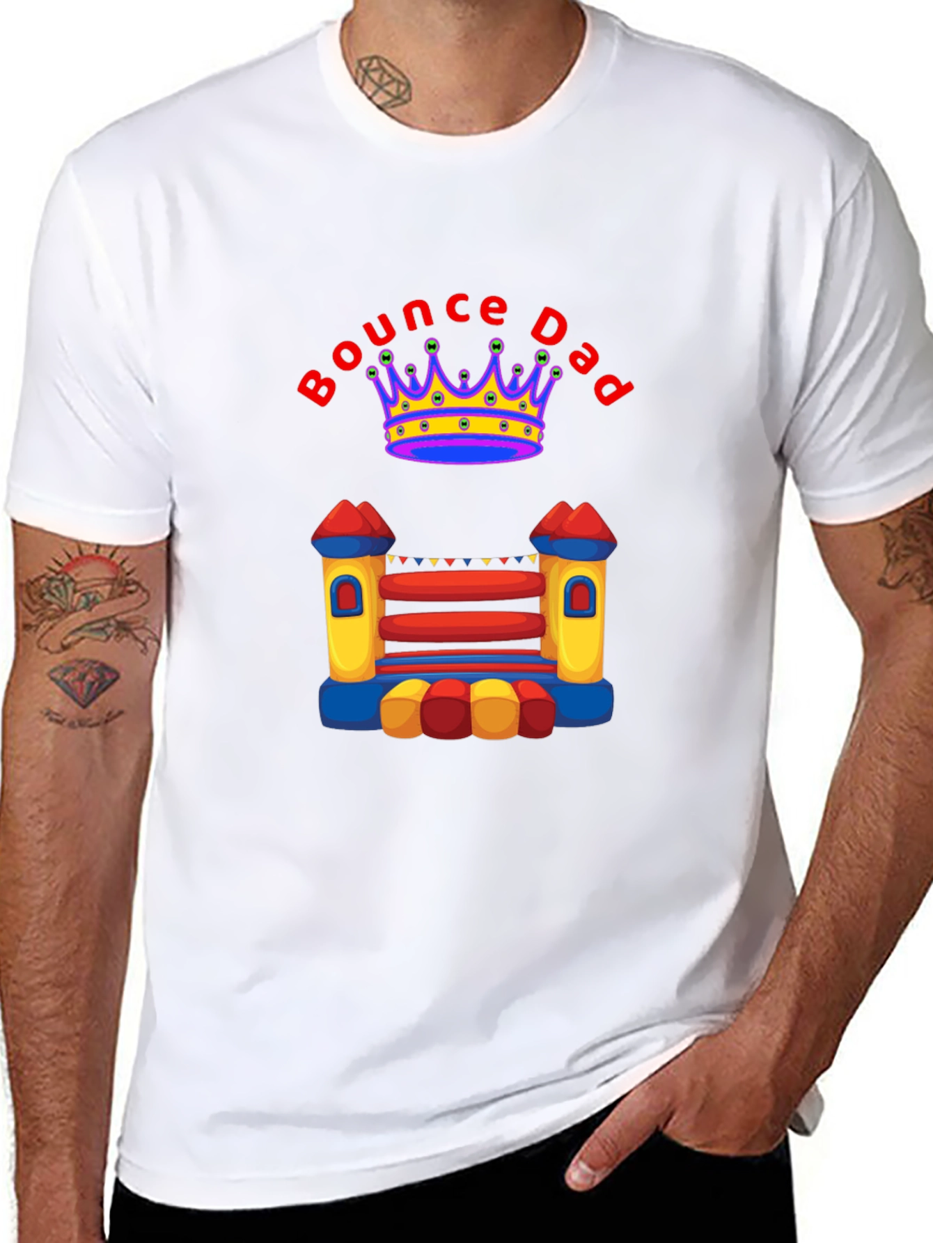 Bounce Dad T-Shirt - Fun Family Apparel