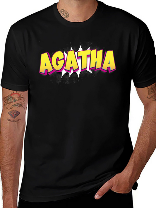 Agatha Comic Style Graphic T-Shirt - Bold & Fun Design