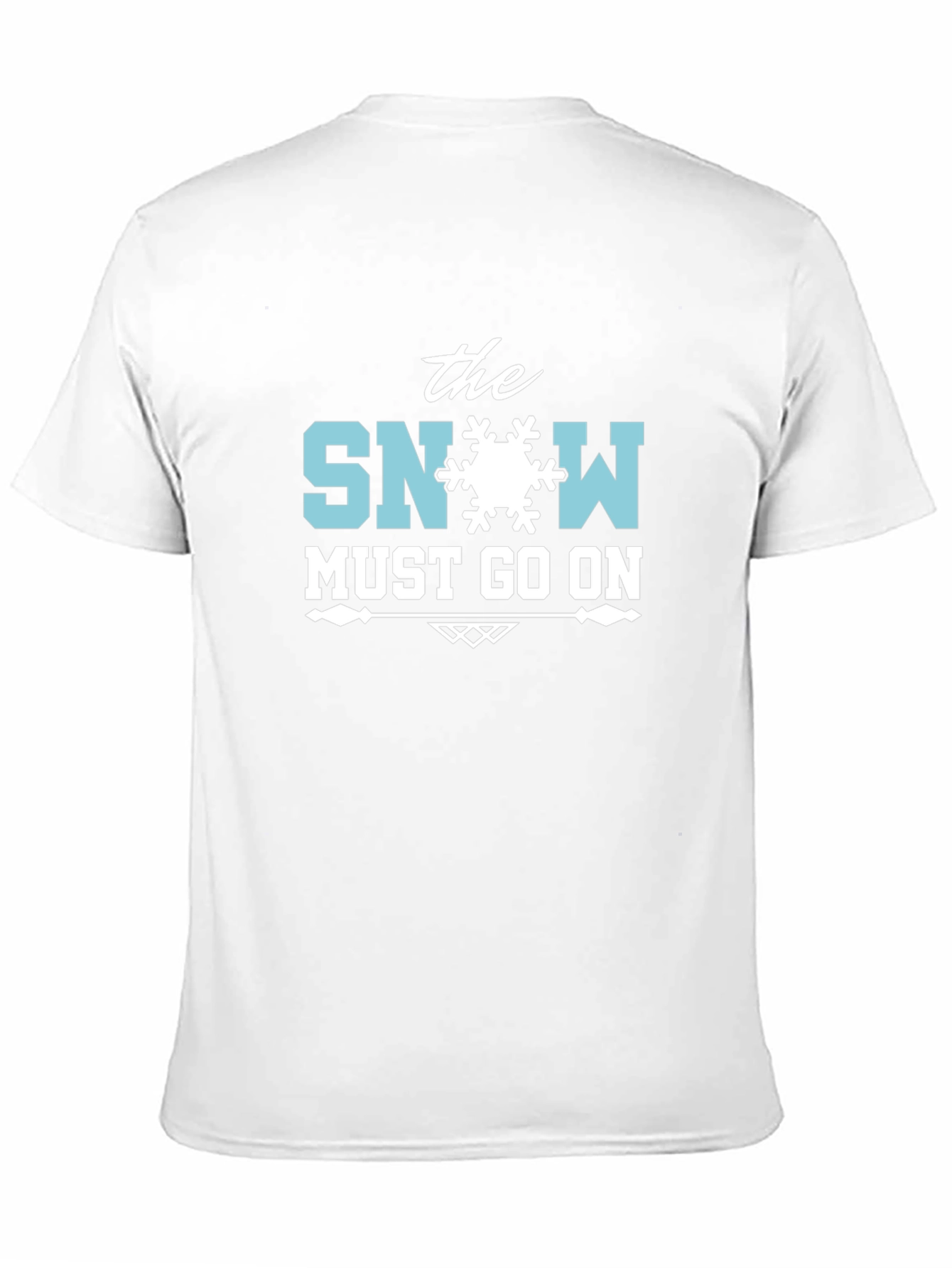 The Snow Must Go On Black T-Shirt